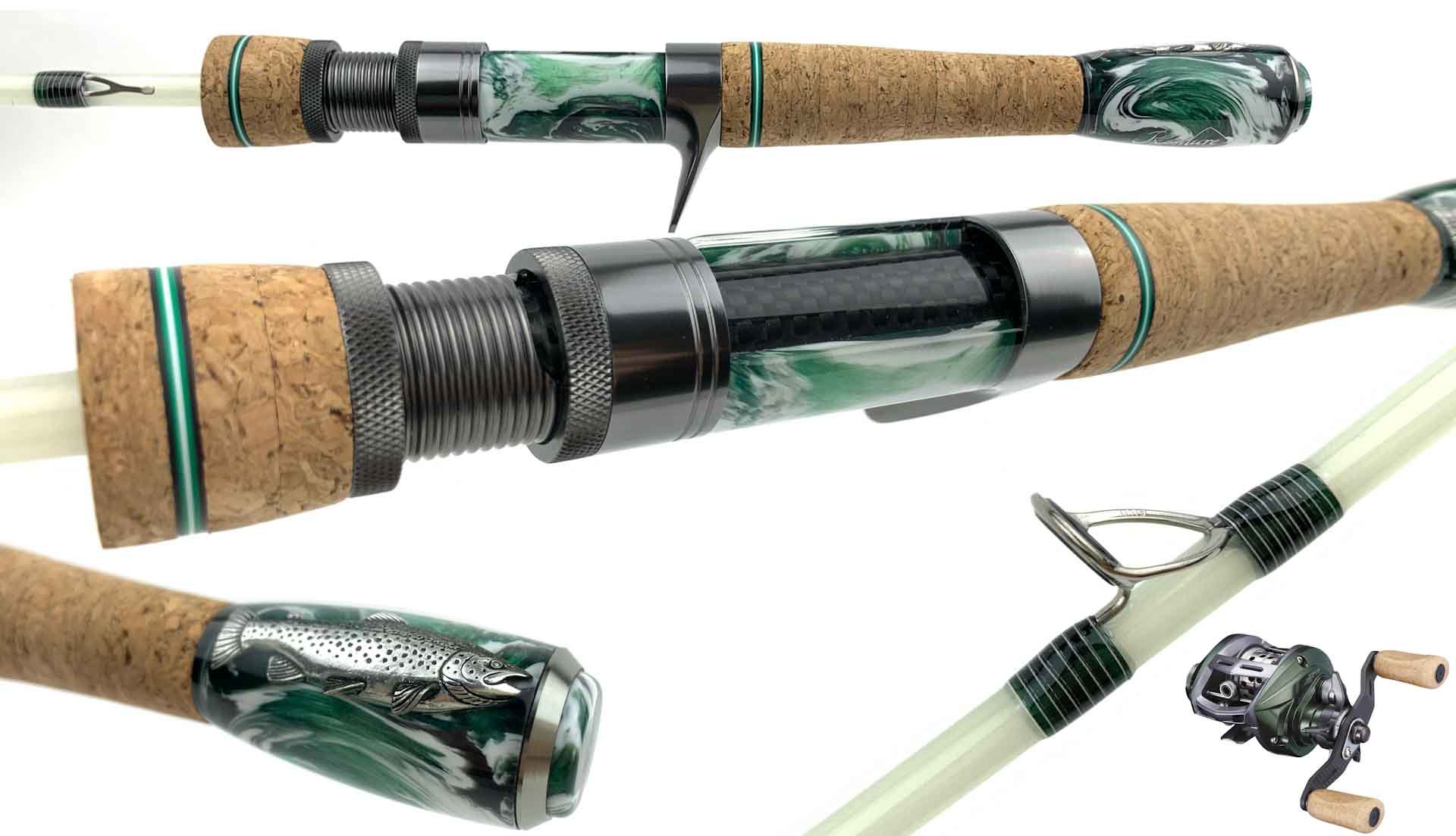 Custom trout s-glass bfs rods, Resilure Custom fishing rods