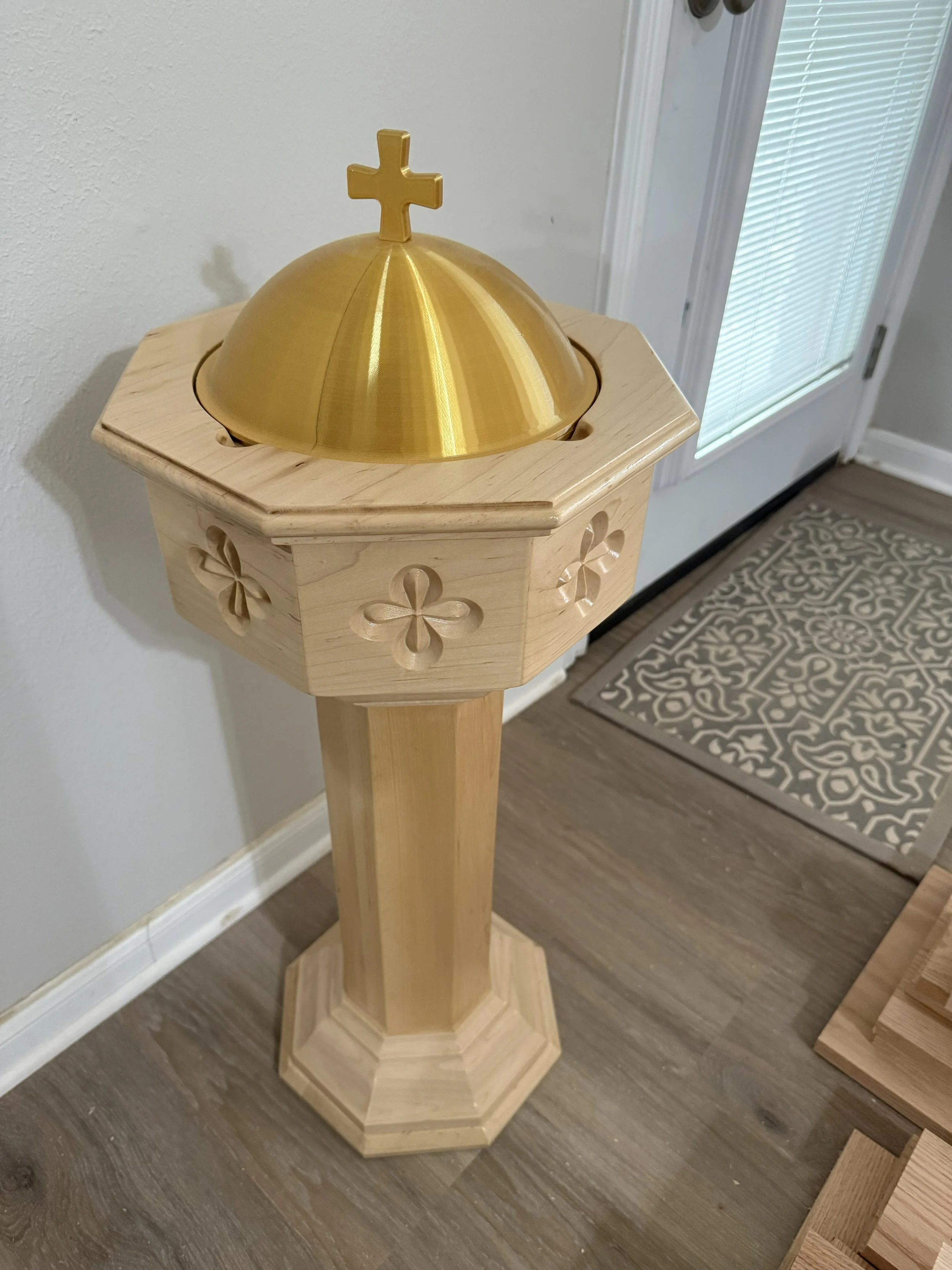 Child's play baptismal font