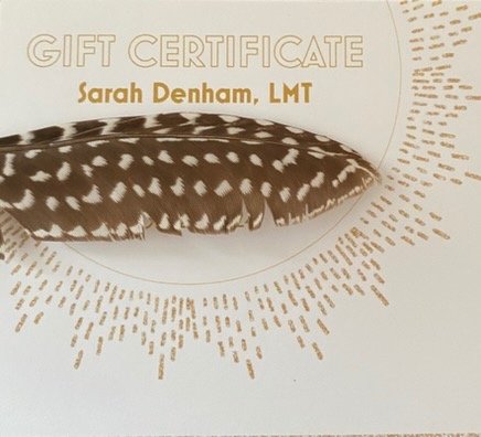 Gift Certificate: 60 Minute Package of 5