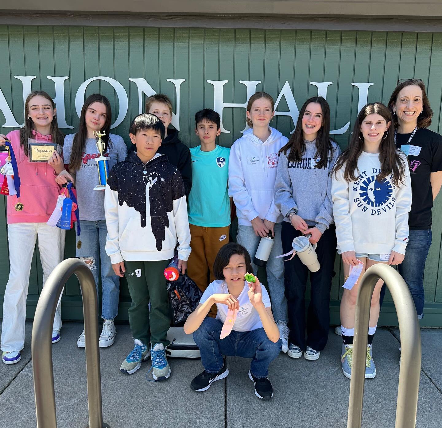 Cathedral Students Compete at Pentagames!

Last Friday, Mrs. Flaig and 9 middle school students attended Pentagames at St. PIus X School. 

Pentagames is a statewide event with the mission to promote and encourage student participation in math by off