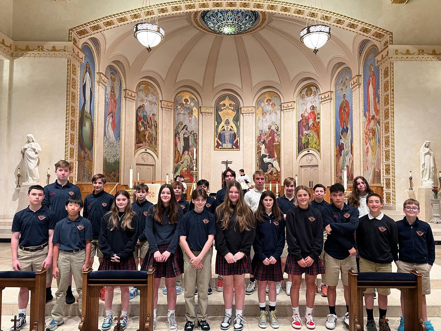 Thank you Seventh grade for leading us in mass ❤️✝️
#cathedralschool #catholicschool #schoolmass