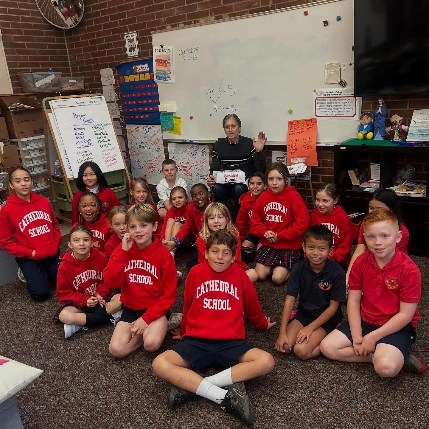 Happy Birthday to Mr. Russell! Our Third graders made sure to celebrate one of Cathedral’s favorites! Mr. Russell keeps our school looking it best-clean, safe, and running smoothly every single day. We are so grateful for all he does for our co