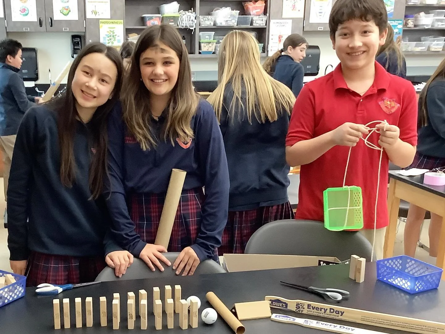 Our 6th graders put their creativity and problem-solving skills to the test with their very own Rube Goldberg creations! ⚙️✨

Students designed and built elaborate chain-reaction machines to complete a simple task in the most complex way possible.

E
