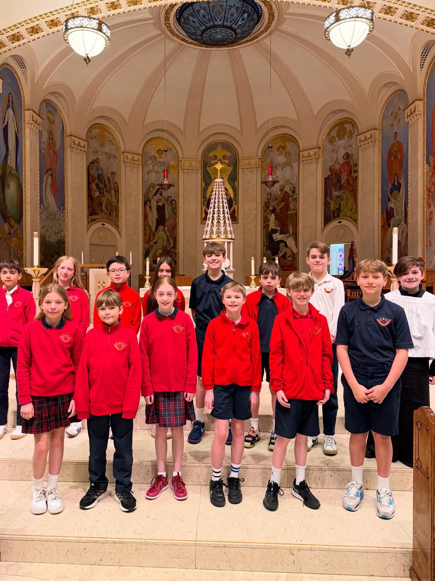 Our students are finding their voices and discovering their gifts every day. ✨

Today our 5th graders did a beautiful job leading Mass, and our choir helped with their beautiful voices. 

Moments like these help our students learn to lead, share thei