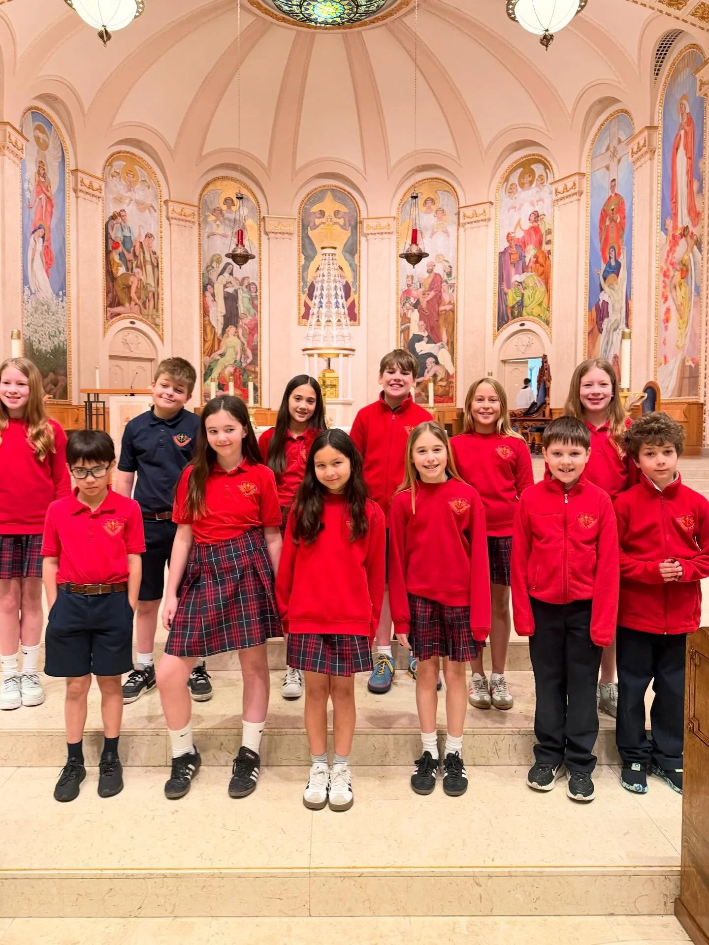 Leadership starts early at our school. ✨

Today our 4th graders did a wonderful job leading Mass and our choir sang beautifully.  Opportunities like these help our students grow in confidence, share their gifts, and learn the joy of serving their com