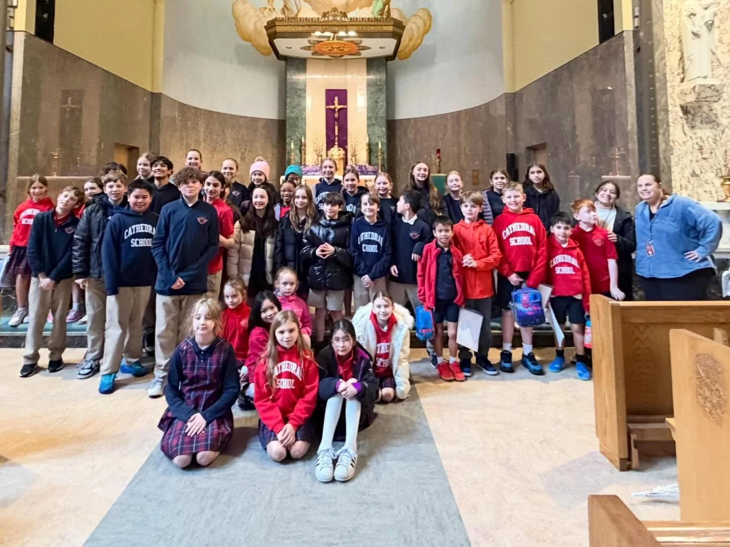 Before break, our 3rd and 6th graders enjoyed a special day at The Grotto.

Students spent time in prayer and reflection while exploring the beautiful grounds of this peaceful place even in the rain! Experiences like these help our students grow in f
