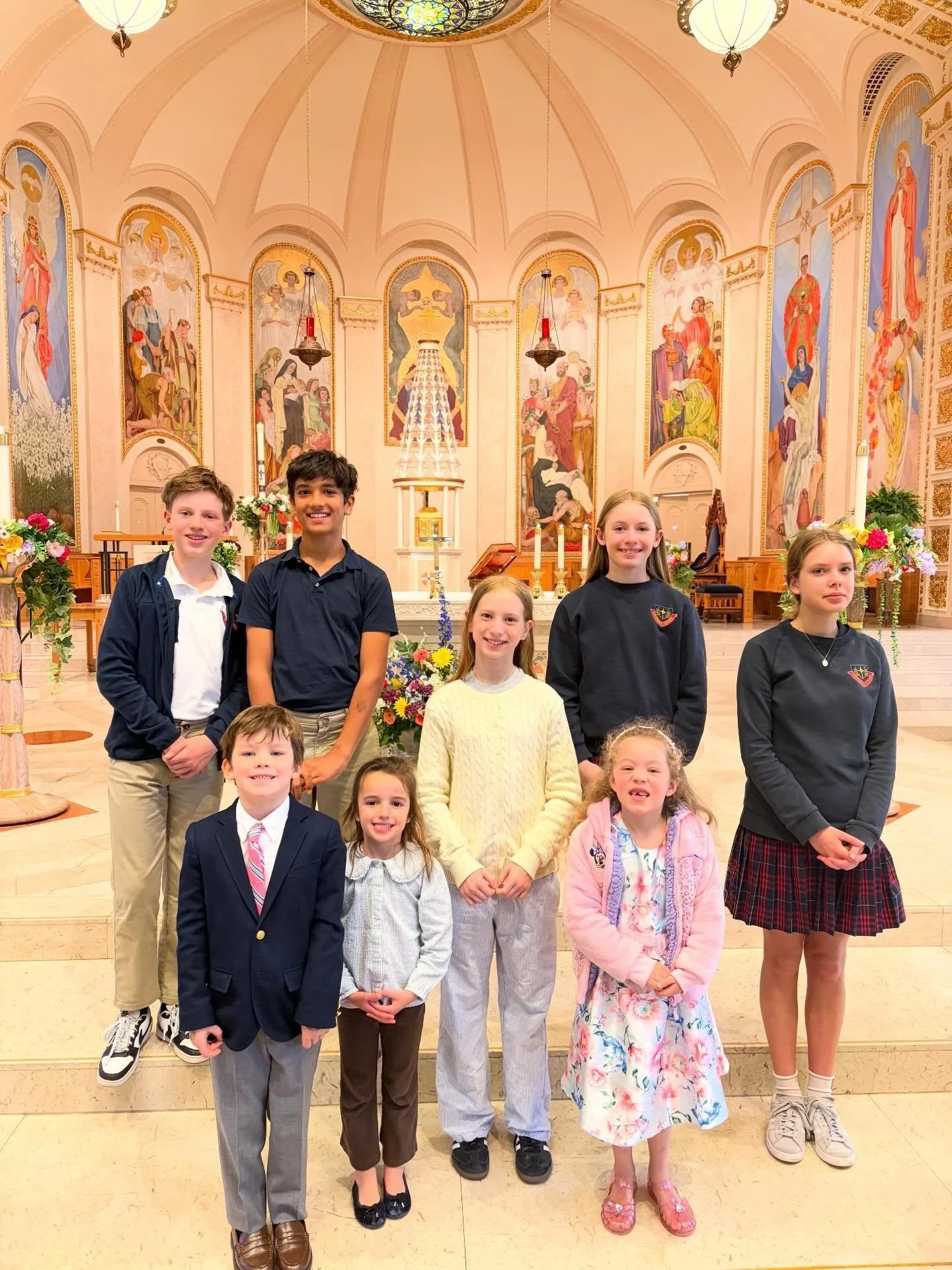 We had a wonderful Family Mass today led by our students. Our choirs&rsquo; voices were especially beautiful with the addition of some wonderful alumni students.  Donuts after Mass were the perfect end of the celebration with our community. Thank you