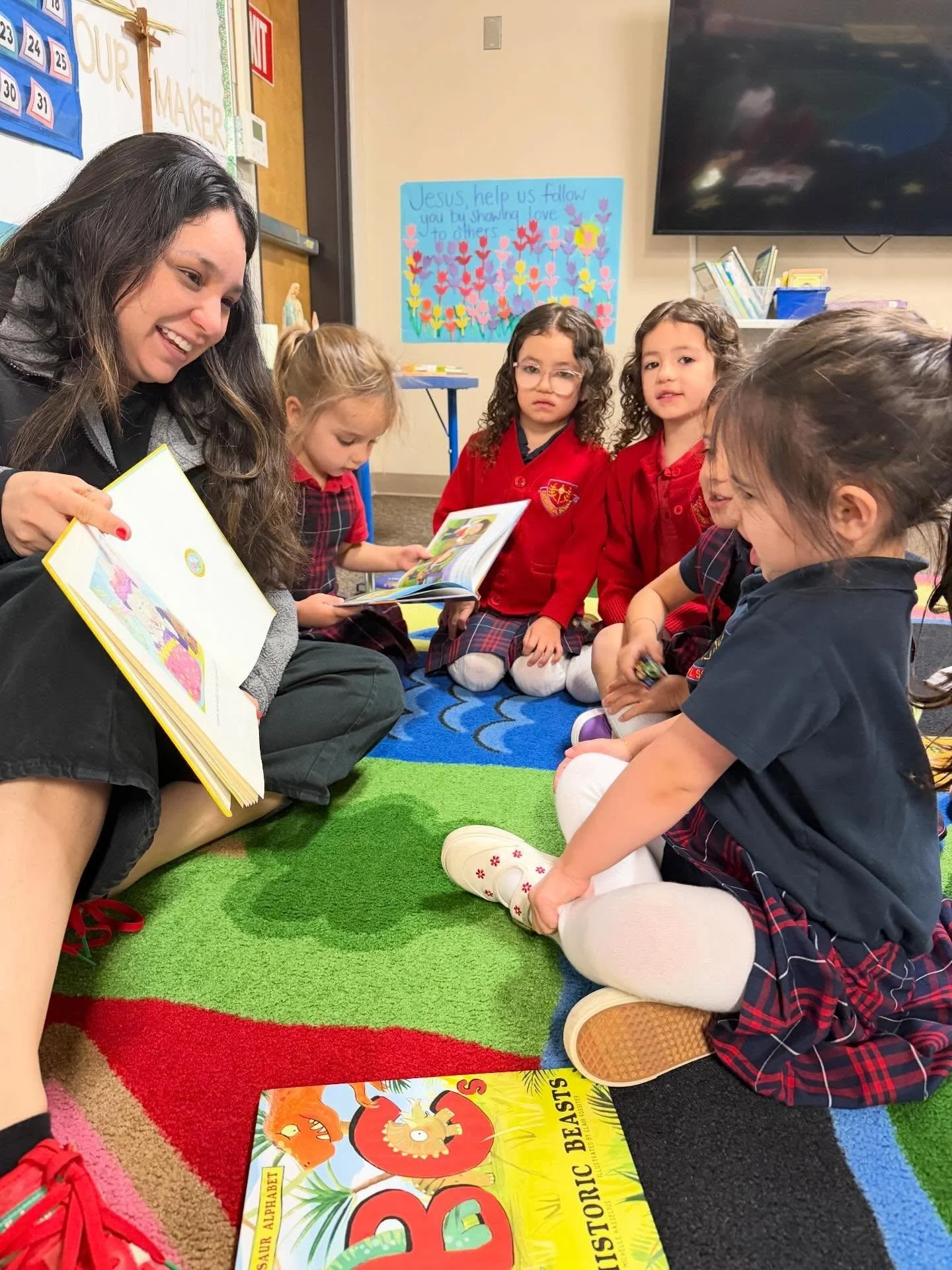 Pre-Kindergarten builds a strong foundation for lifelong learning through engaging literacy and math lessons, balanced with cooperative play and enriching classes in art, music, and P.E.

Through prayer, play, and hands-on experiences, students grow 