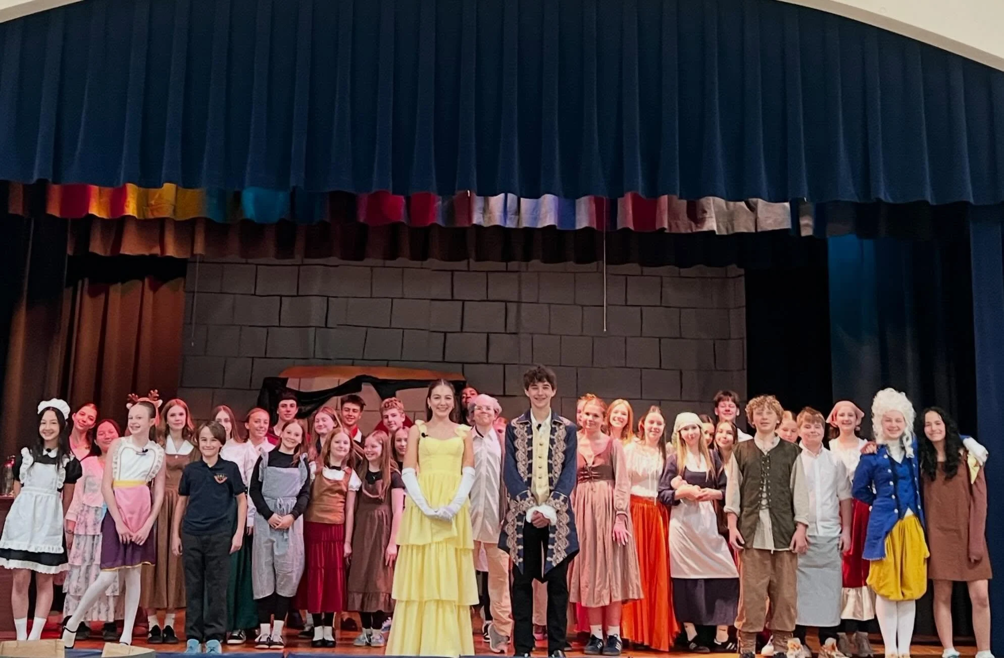 Our middle school students brought the magic of Beauty and the Beast Jr. to life with an incredible performance 🎭✨

Every middle school student played an important role in the production- participating in the cast, production crew, or set design. Th