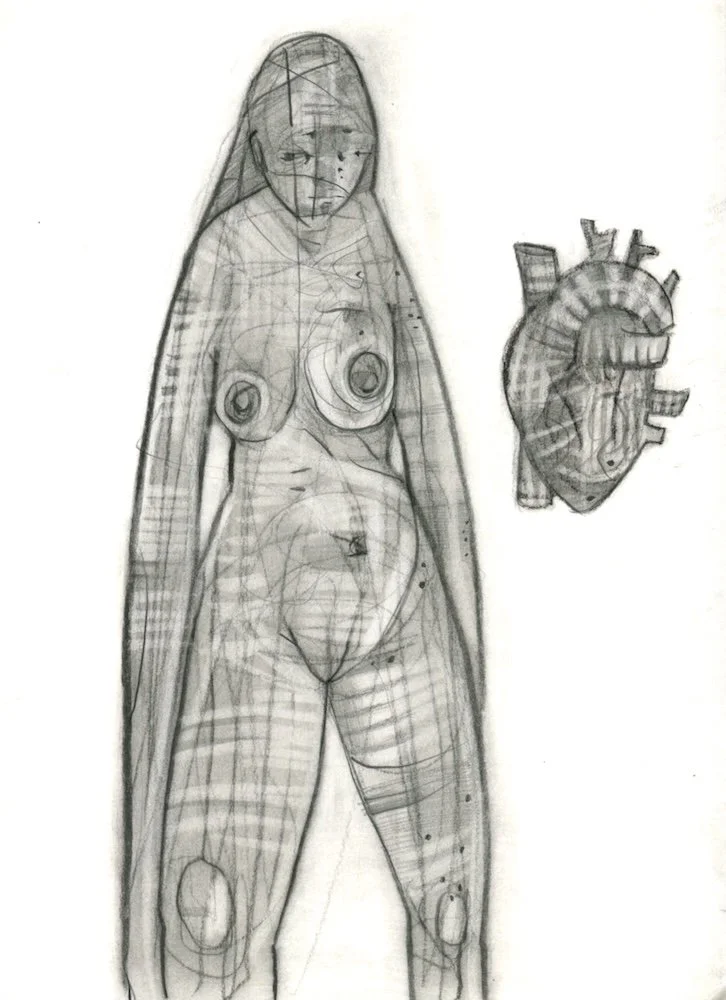 Faring Purth "Untitled 1" original drawing