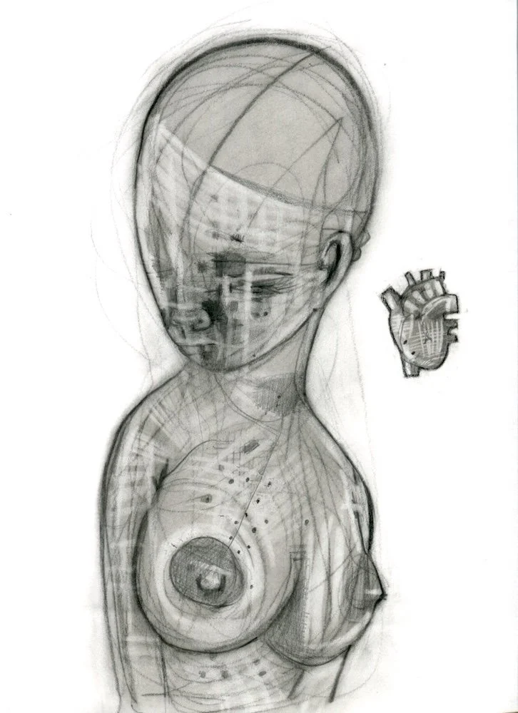 Faring Purth "Untitled 2" original drawing