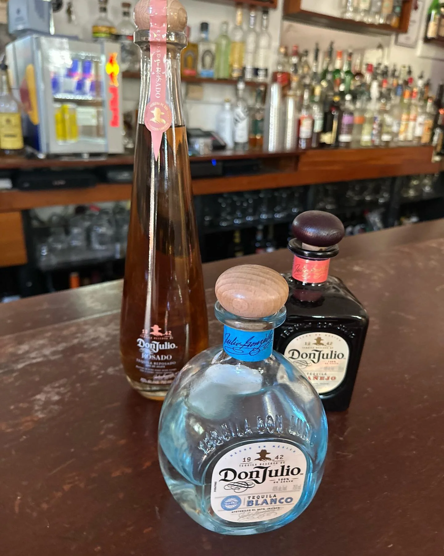 Stop by tonight for a drink with Julio and Pedro 8-10 pm . Cheers! #donjulio #tequila