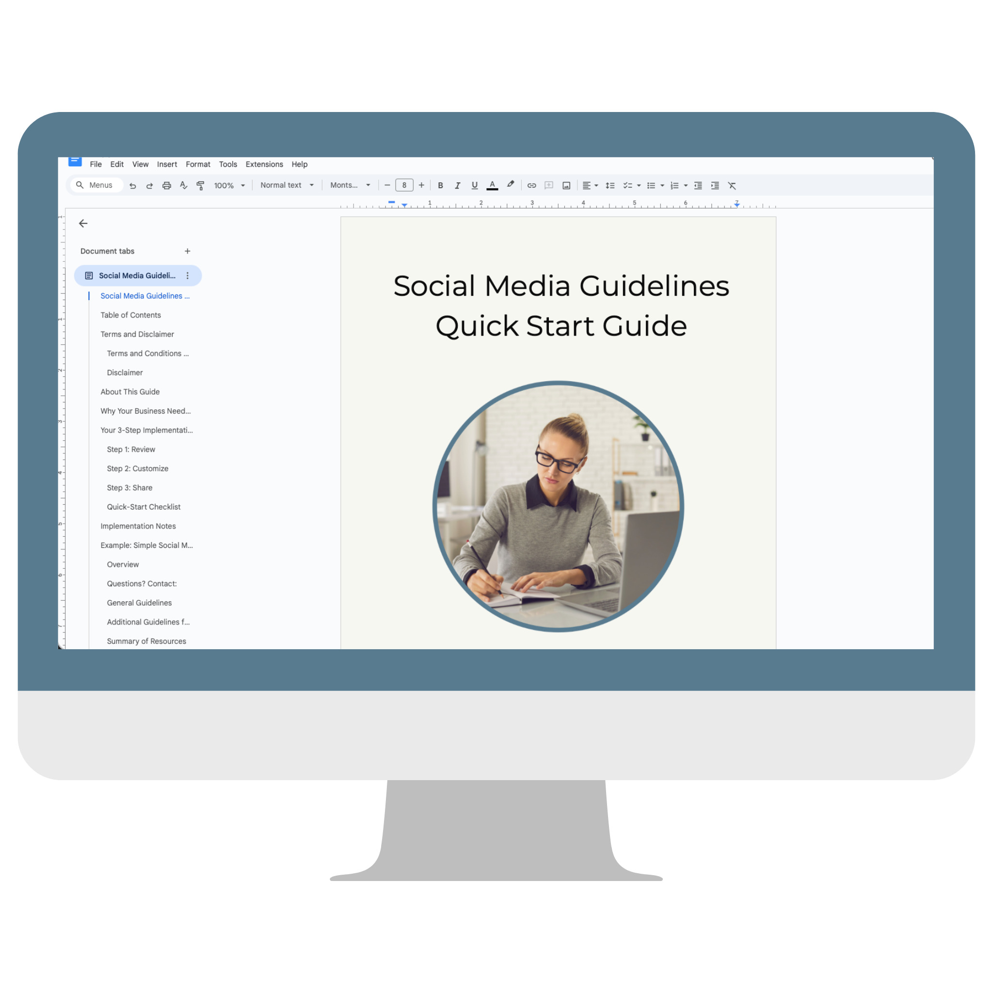FREE: Social Media Guidelines Quick Start Guide | Katrina Brooks, MS