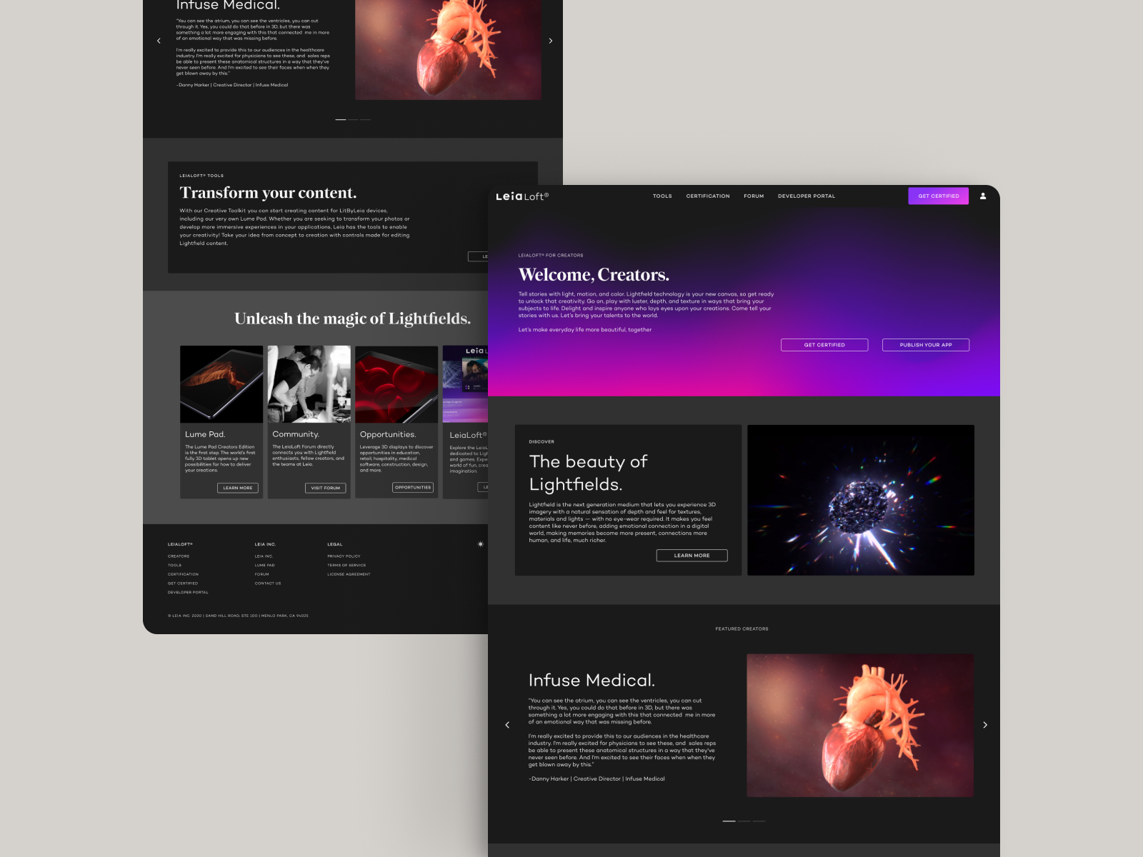 LeiaLoft Console Mock.png