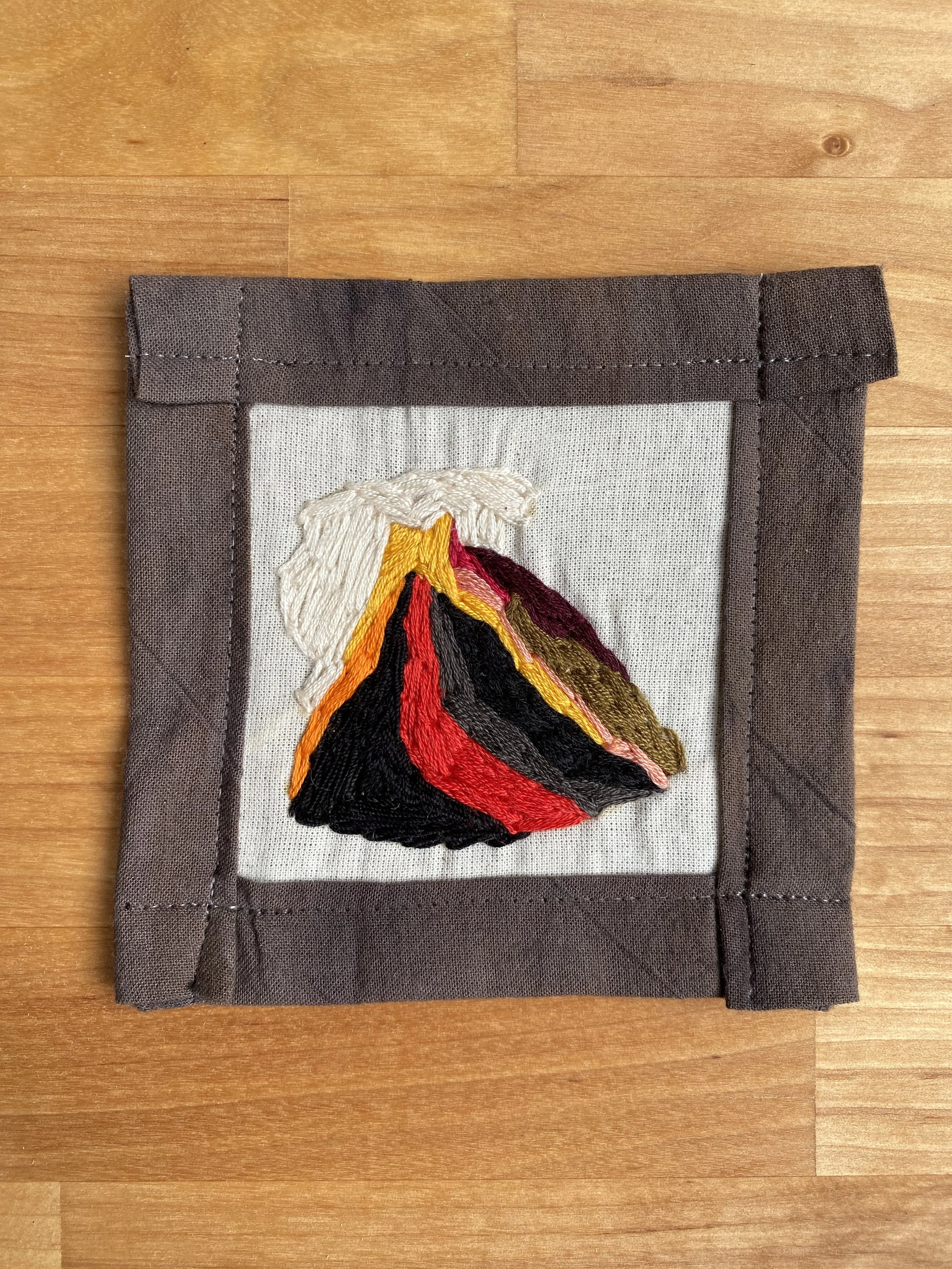Embroidered Volcanic Study 3