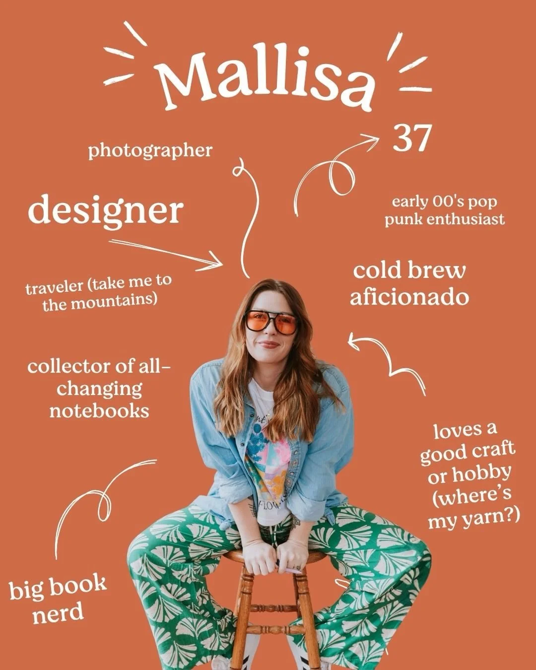Hello! I&rsquo;m Mallisa if you&rsquo;re new around here ✨

I&rsquo;ve spent most of my life trying to figure out how to fit myself into an &ldquo;acceptable professional role&rdquo;, but I realized I&rsquo;m a lot happier just being myself and focus
