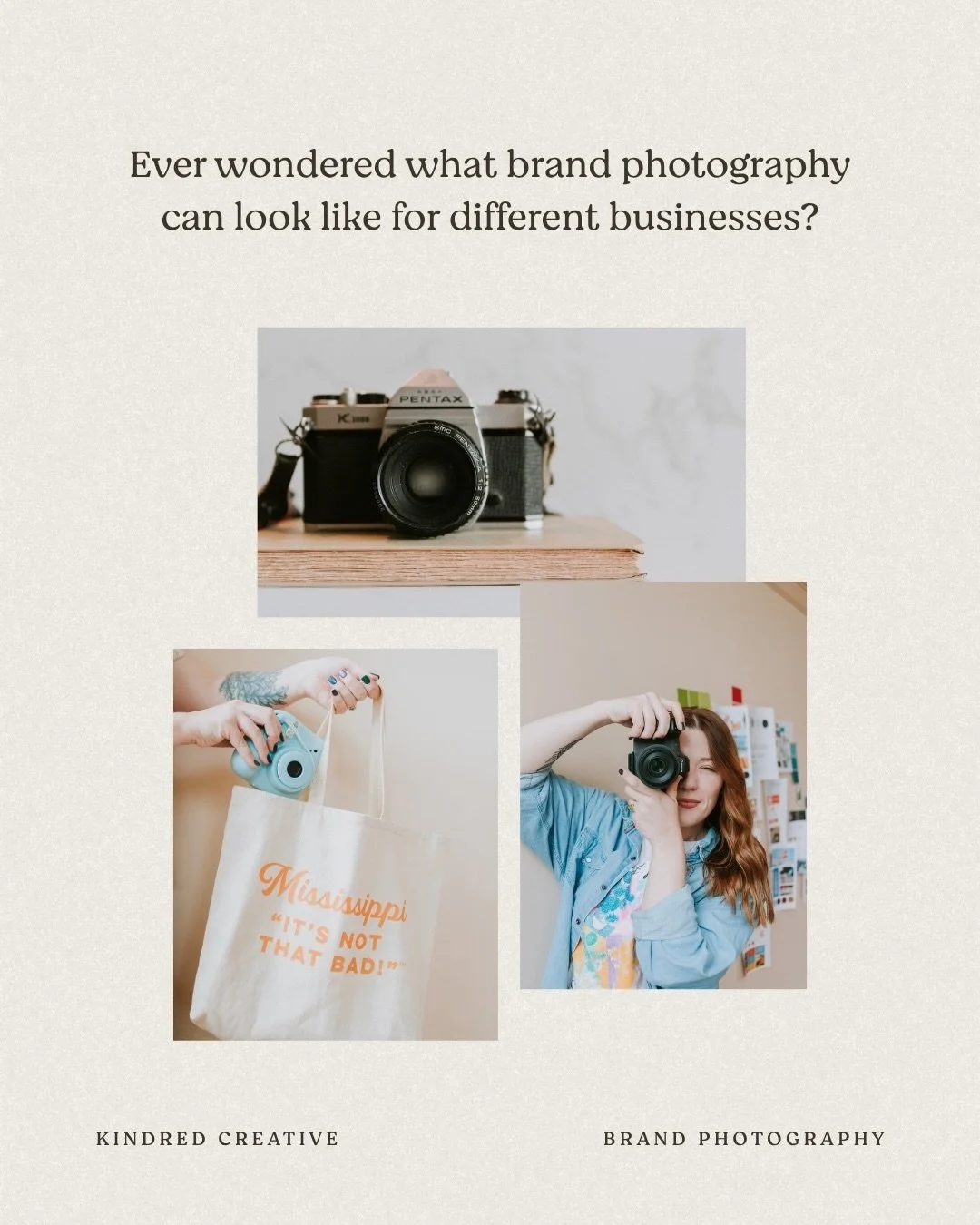 Many people don&rsquo;t realize that brand photography can apply to *every single* type of business or brand.

You don&rsquo;t have to have products that you&rsquo;re selling and you don&rsquo;t have to set yourself up in a studio either (unless you 