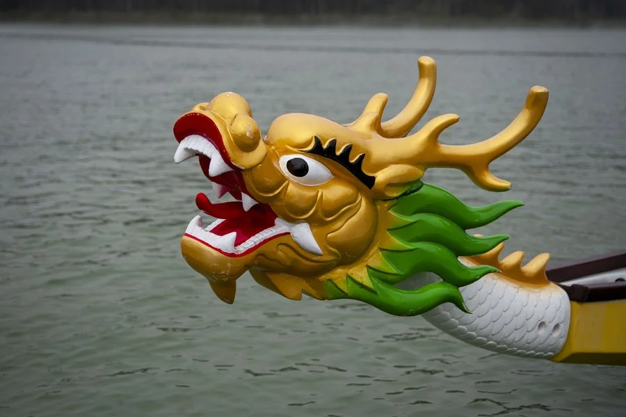 2022 Annual Dragon Boat Festival Dragon Head - Lake Merced, San Francisco