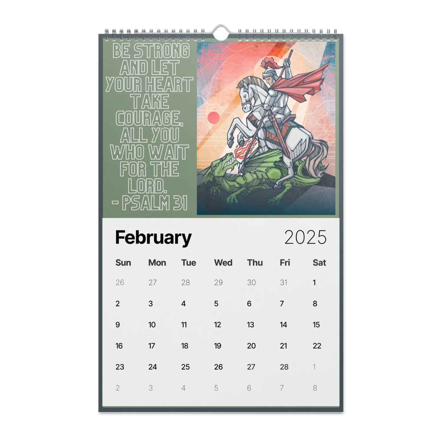 Saints Alive 2025 Wall Calendar โ Saints Alive saints-alive-2025-wall-calendar-saints-alive