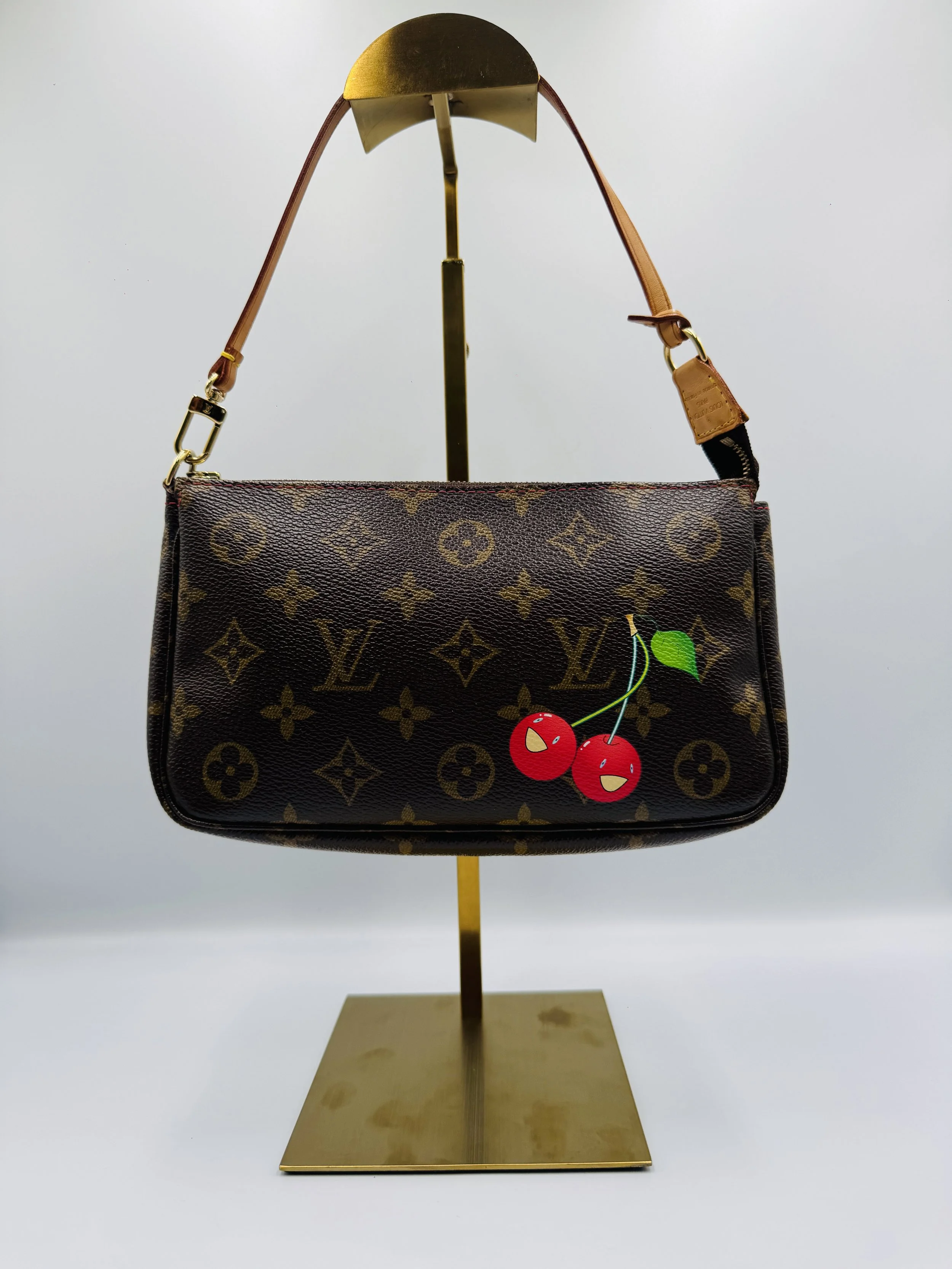 2004 Louis Vuitton Takashi Murakami Cherry Pochette Bag