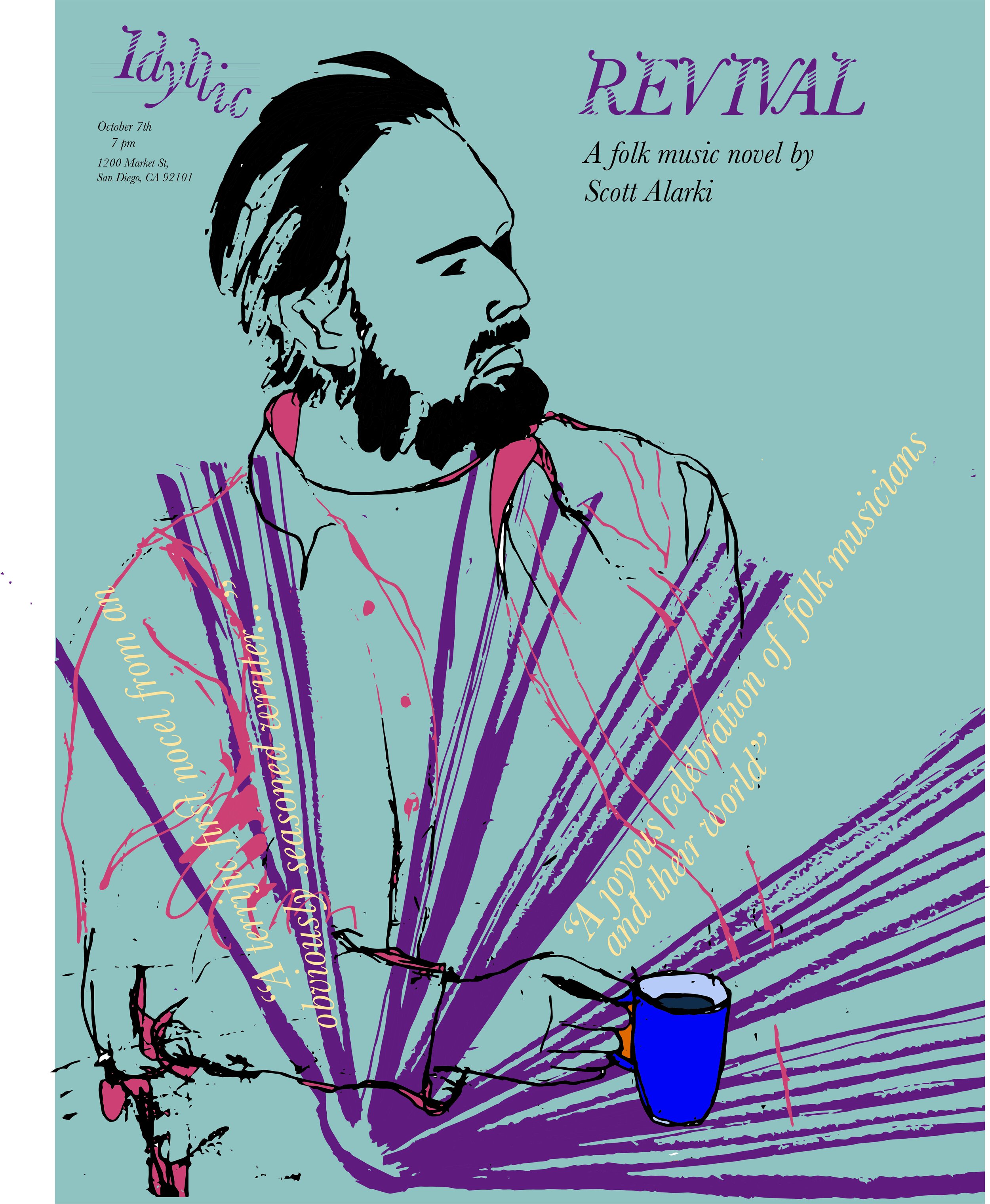 Book signing event poster