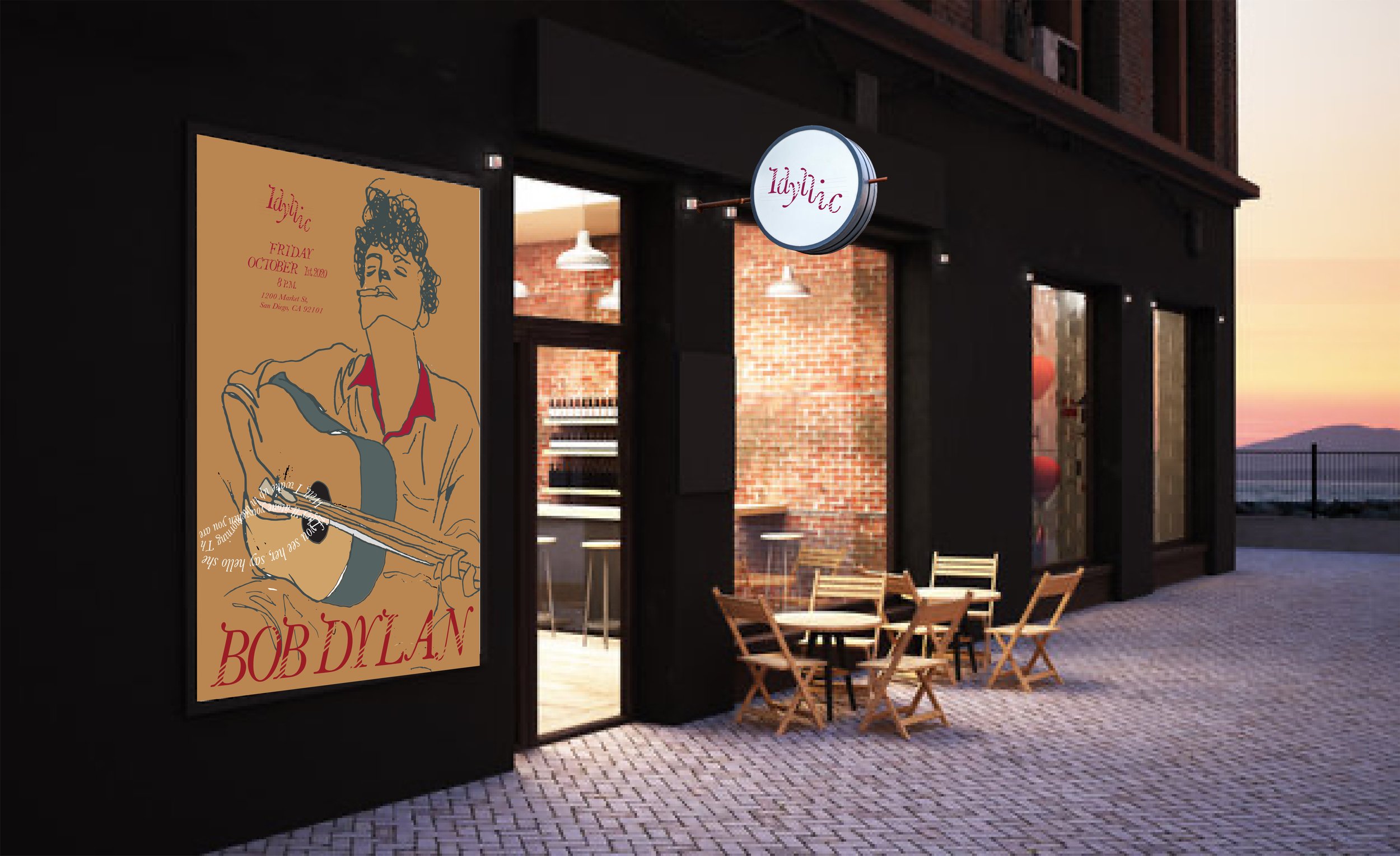 Idyllic coffee shop