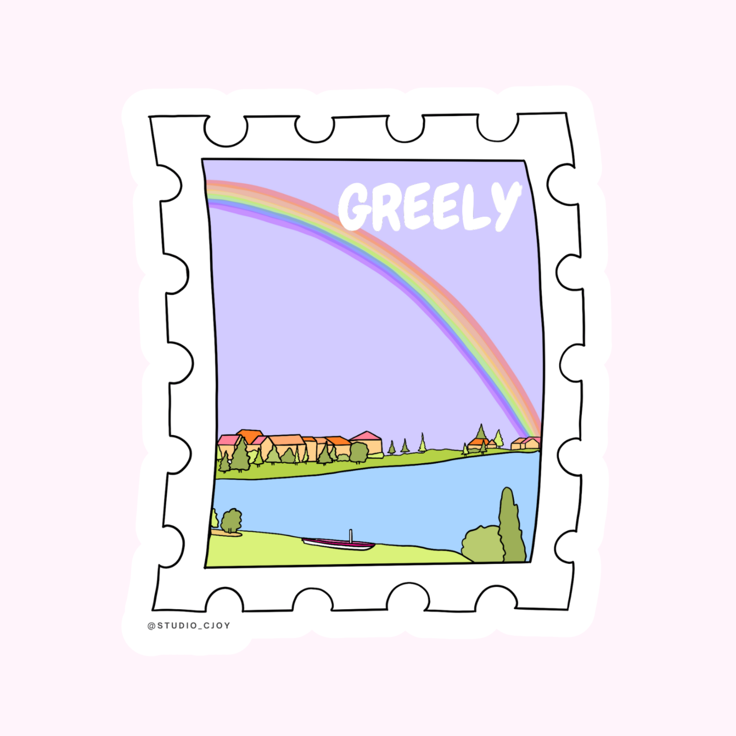 GREELY STAMP Sticker