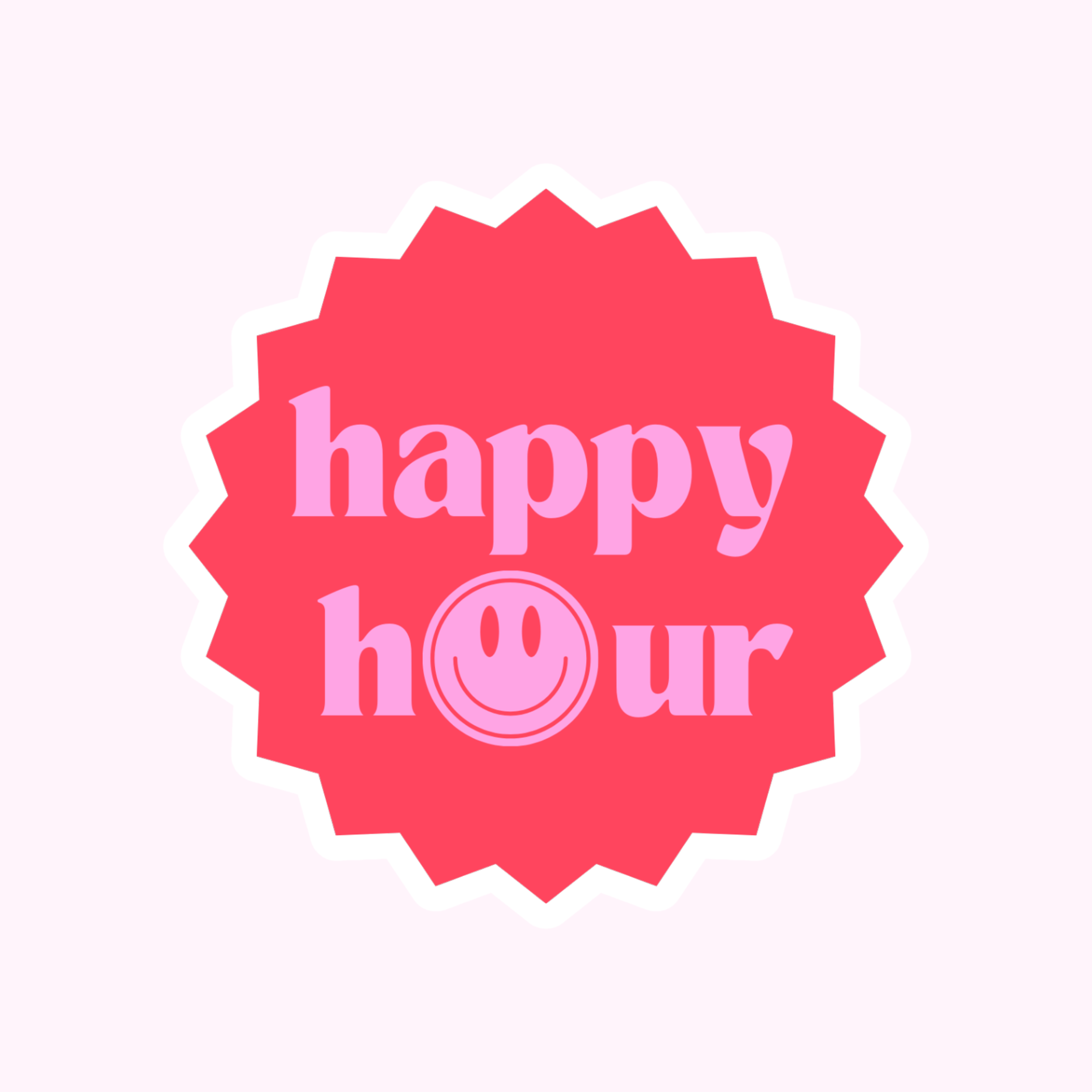 HAPPY HOUR STICKER