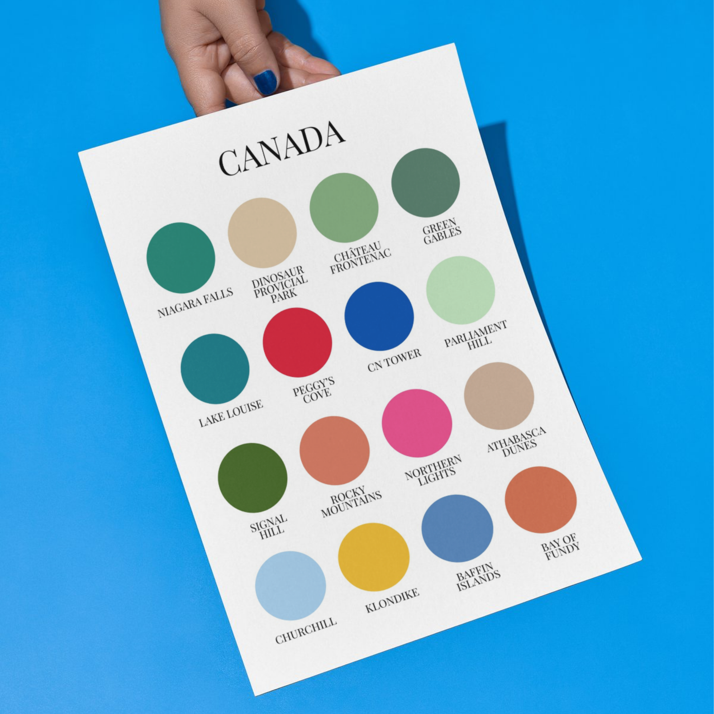 CANADA SWATCH PRINT