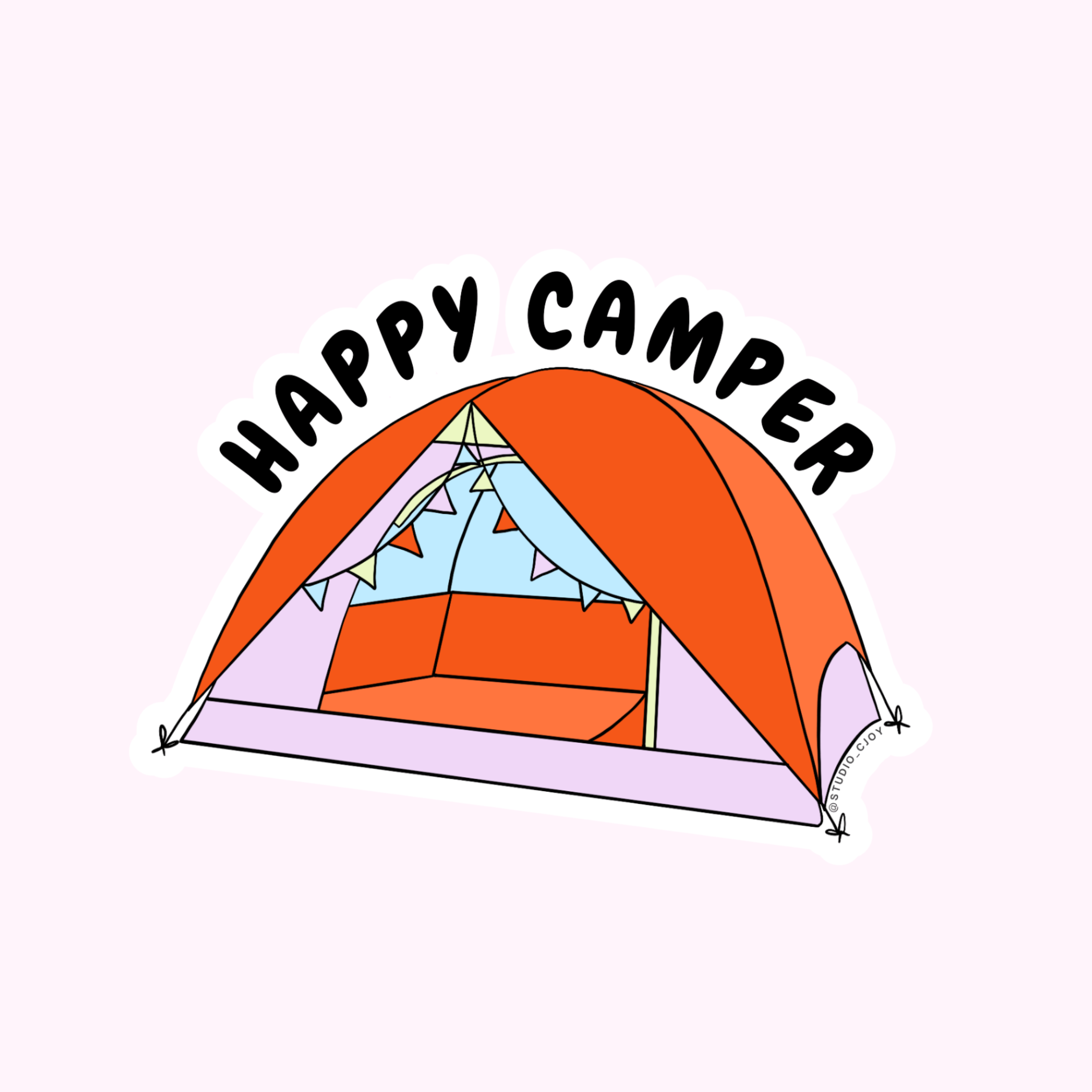 HAPPY CAMPER STICKER
