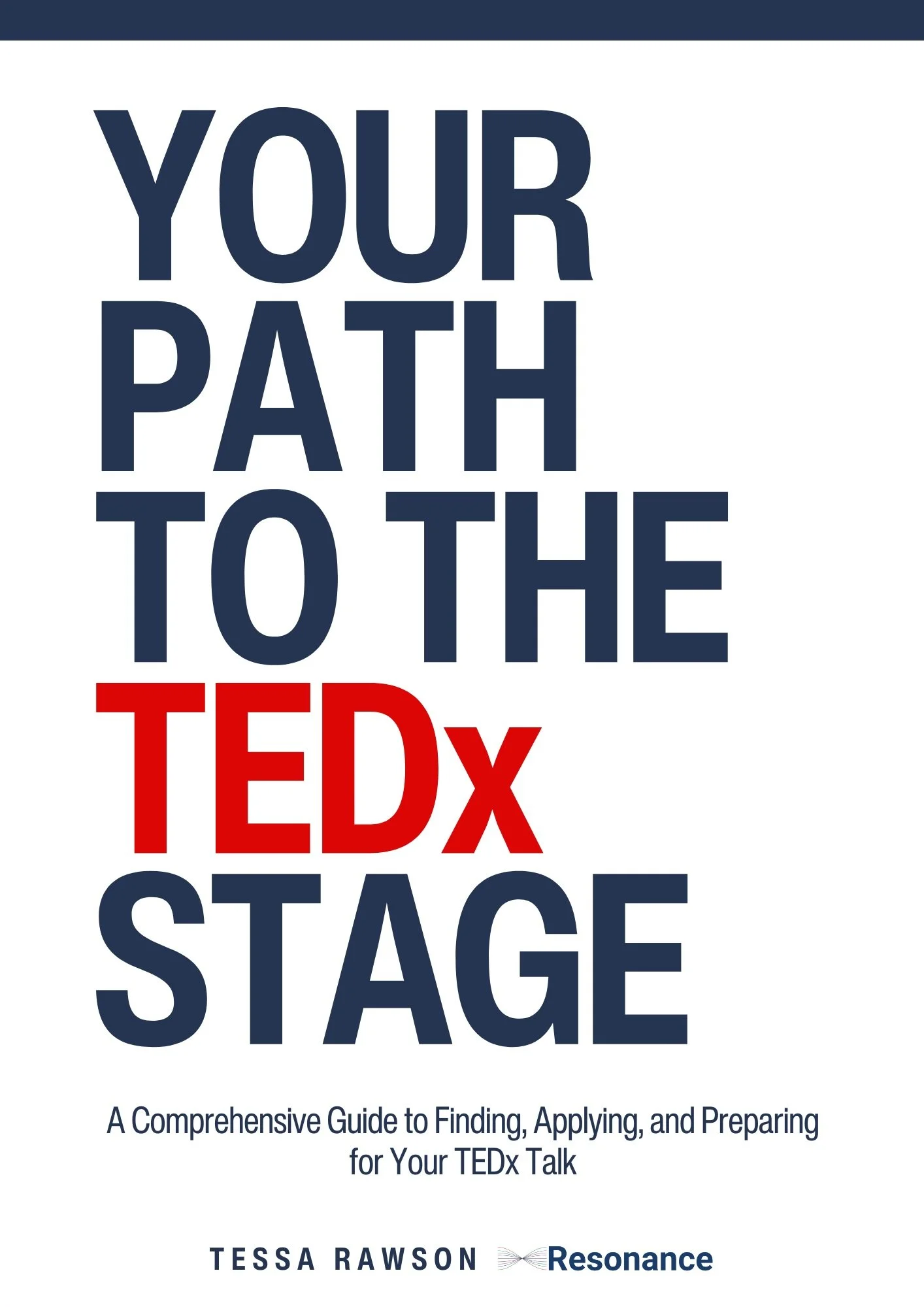 IMage of the pdf buyers get when they purchase the TEDx application kit- it comes with a guide on how to successfully apply to TEDx events