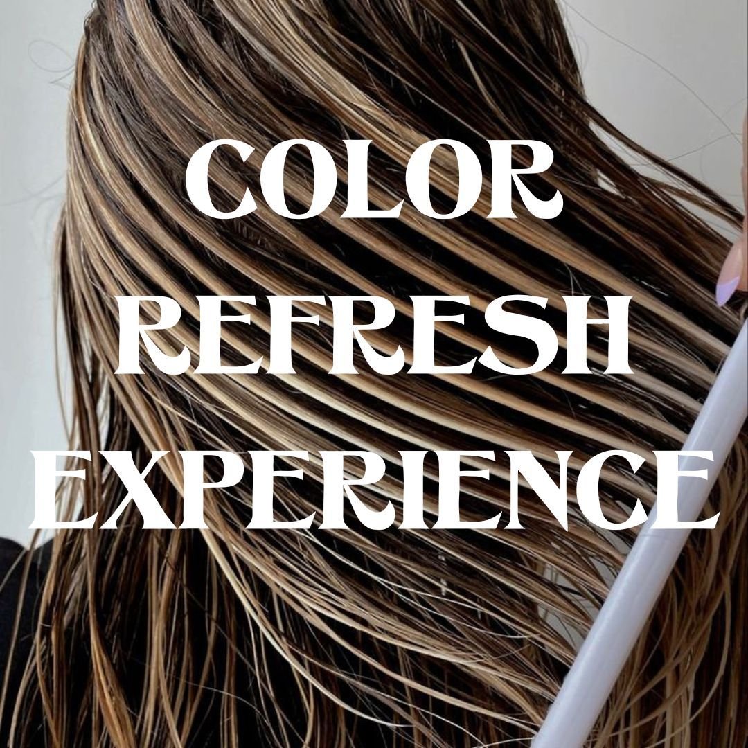 Introducing our newest service - perfect for keeping your color on point this summer: The Color Refresh Experience.

This indulgent treatment is tailored for our existing guests who want to keep their hair looking fresh and vibrant between highlight 