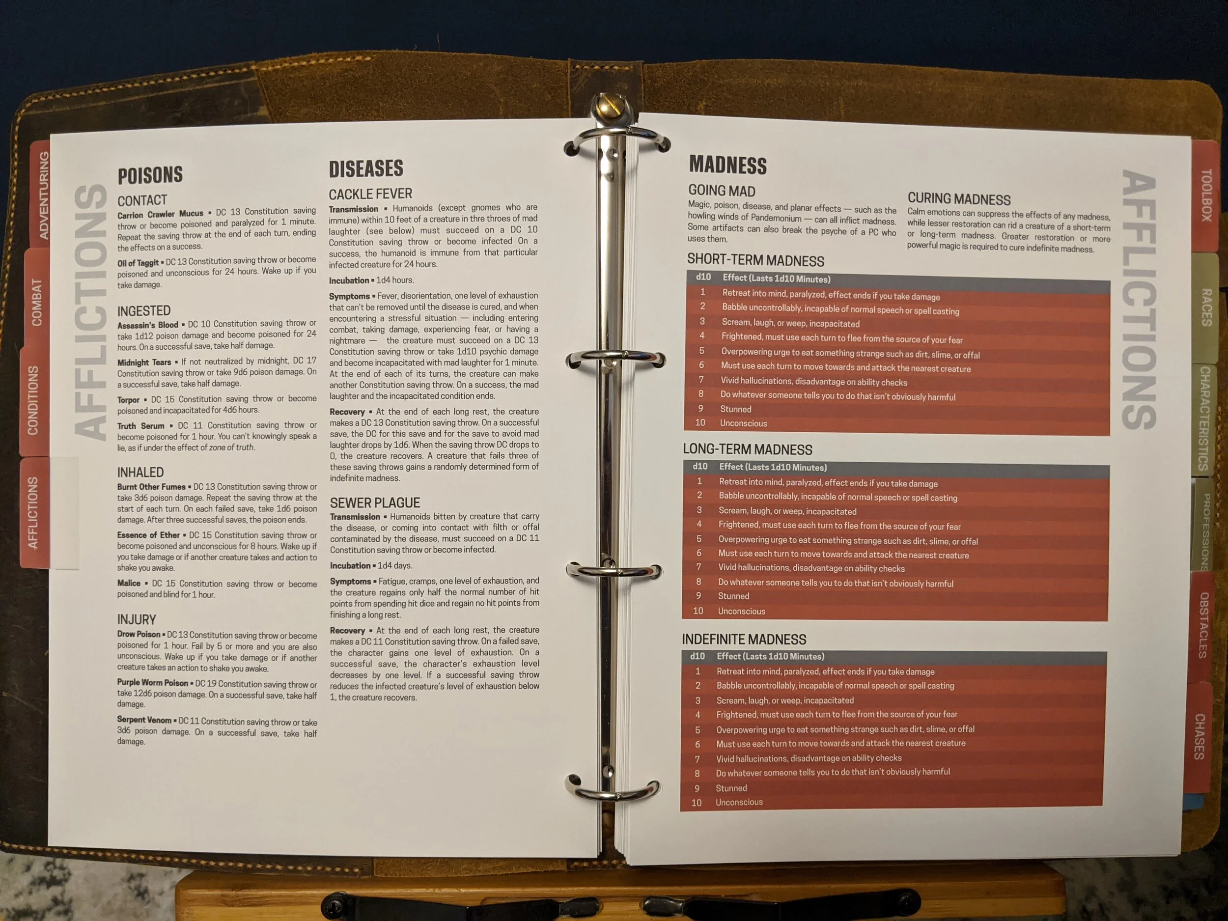 My Custom DM’s Binder — With Advantage