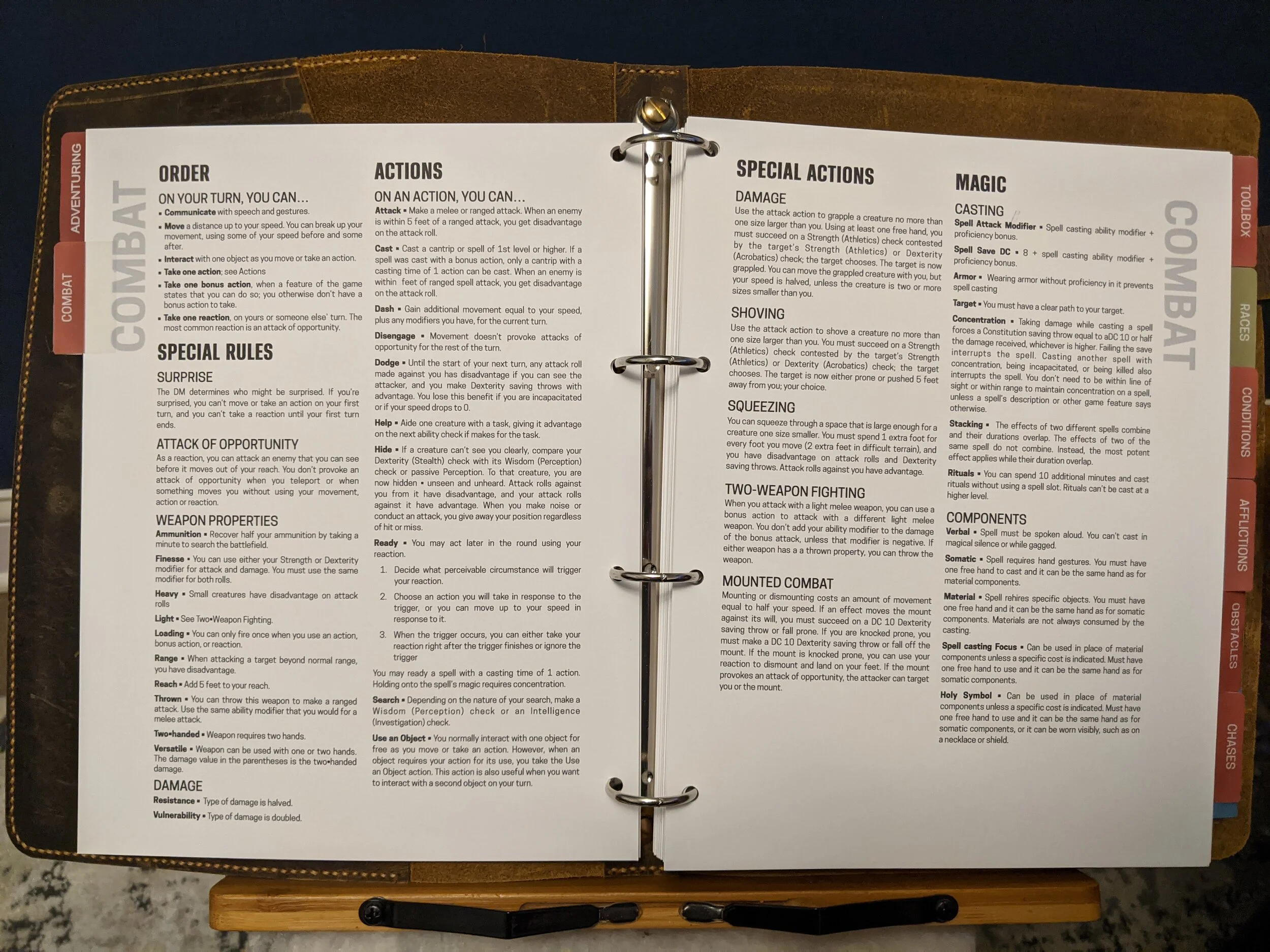 My Custom DM’s Binder — With Advantage