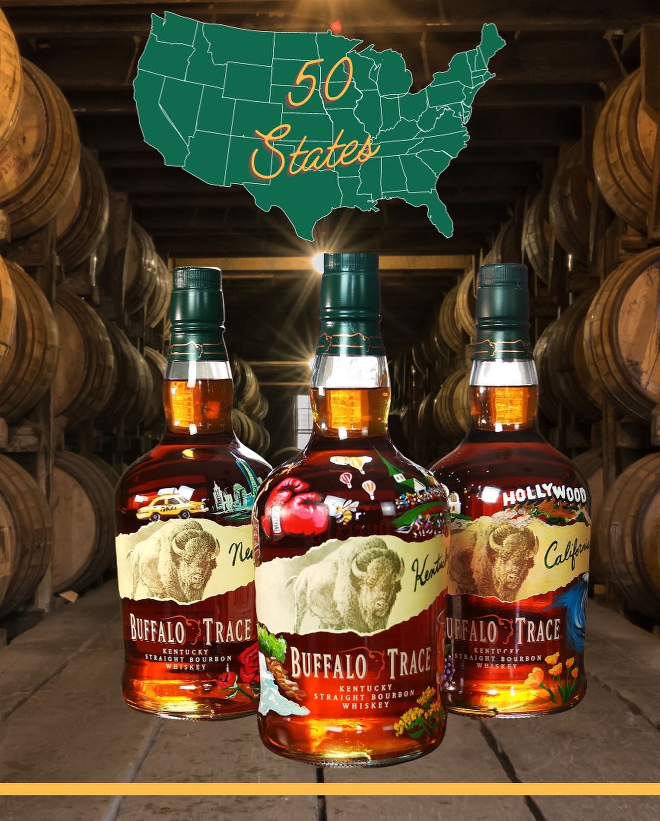 In celebration of Bourbon Heritage Month, Buffalo Trace Distillery @buffalotracedistillery, the world&rsquo;s most awarded distillery, announces the Buffalo Trace Bourbon Heritage Month Collection. This one-of-a-kind series of whiskey and art will fe