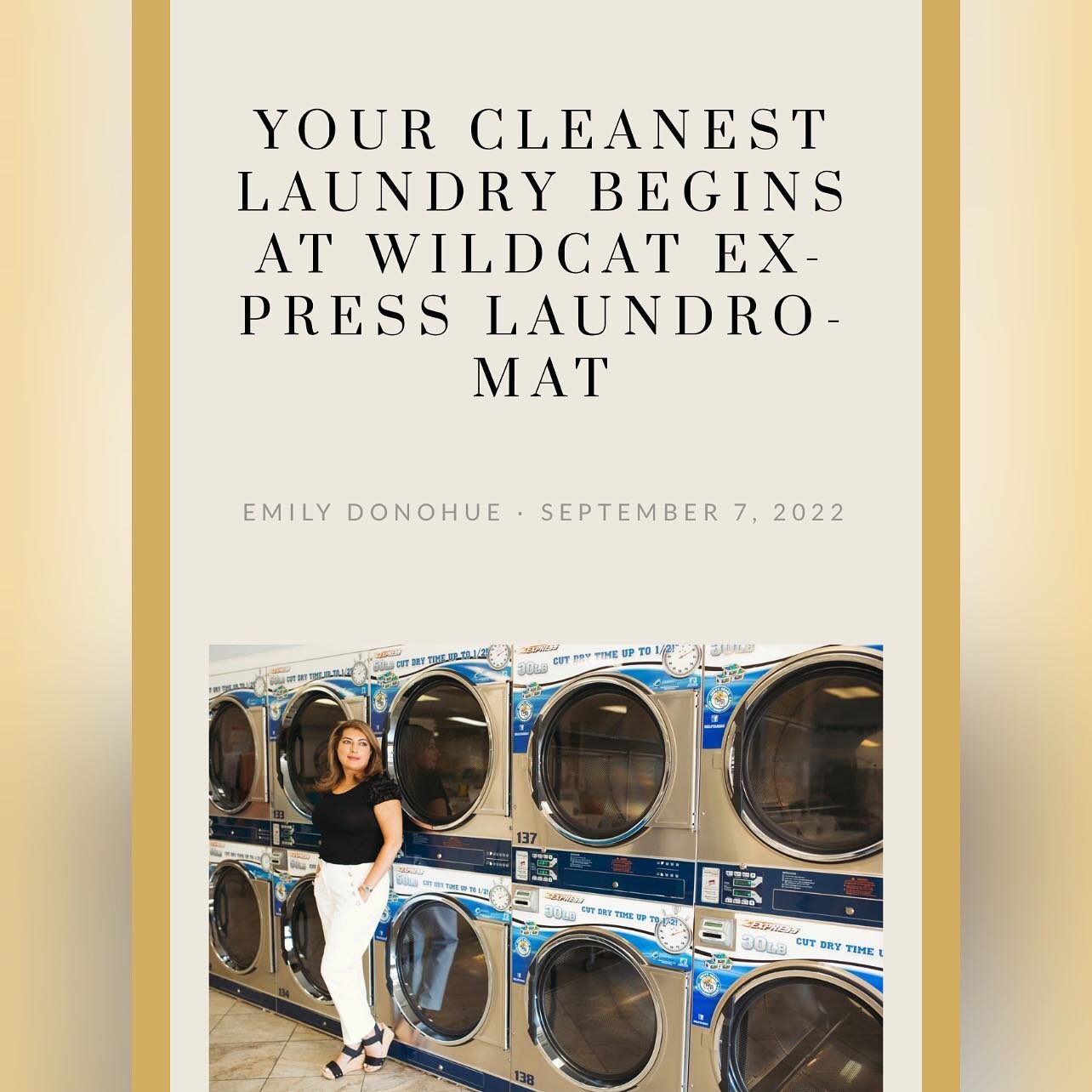 P E O P L E // Mandy Mills was once a college student herself, venturing to the US from the UK. Despite loving it here, there was one thing she noticed&hellip;laundromats don&rsquo;t tend to be the cleanest of places. 

That brought her to solving th