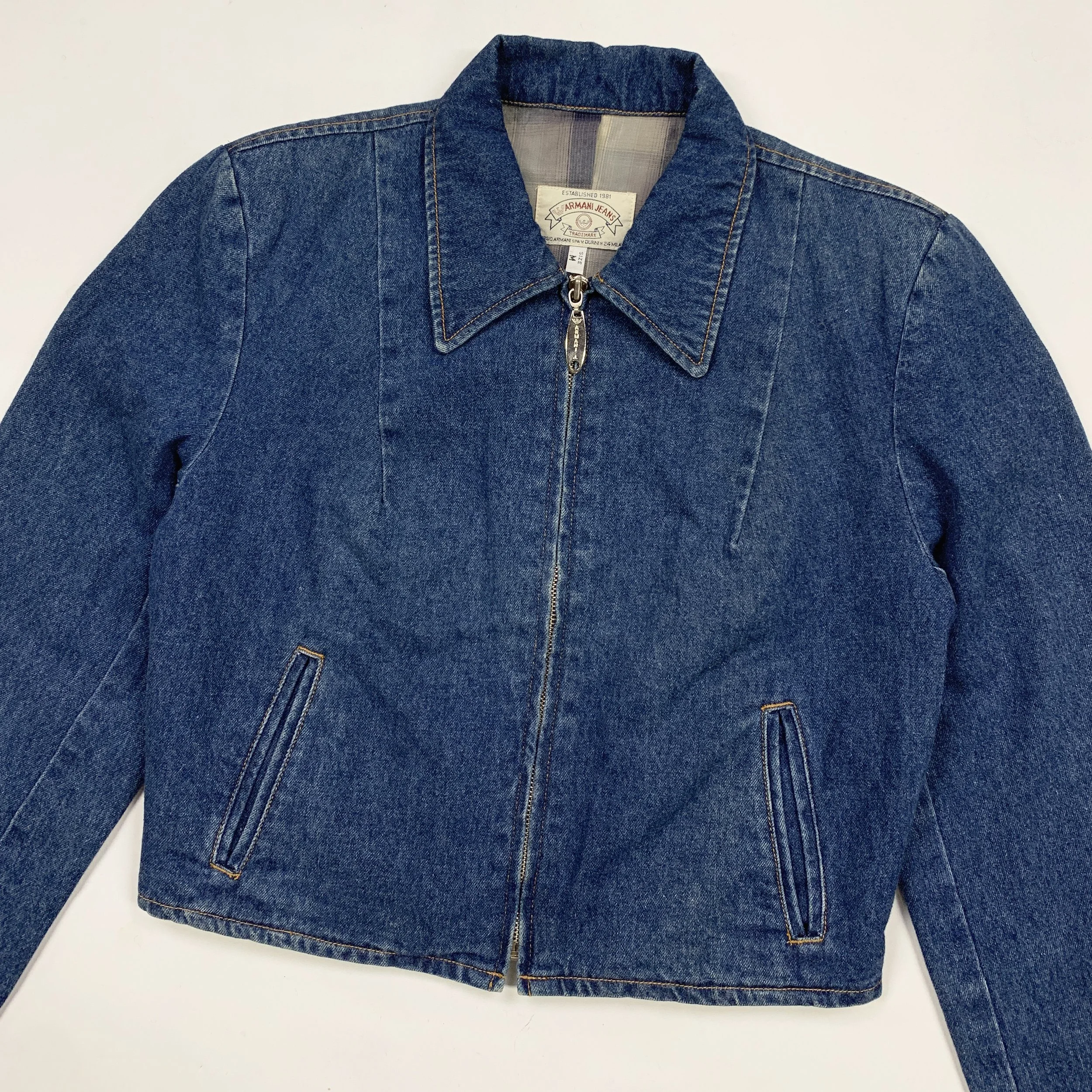 AJ Wmns Cropped Denim Jkt Blu3.jpg