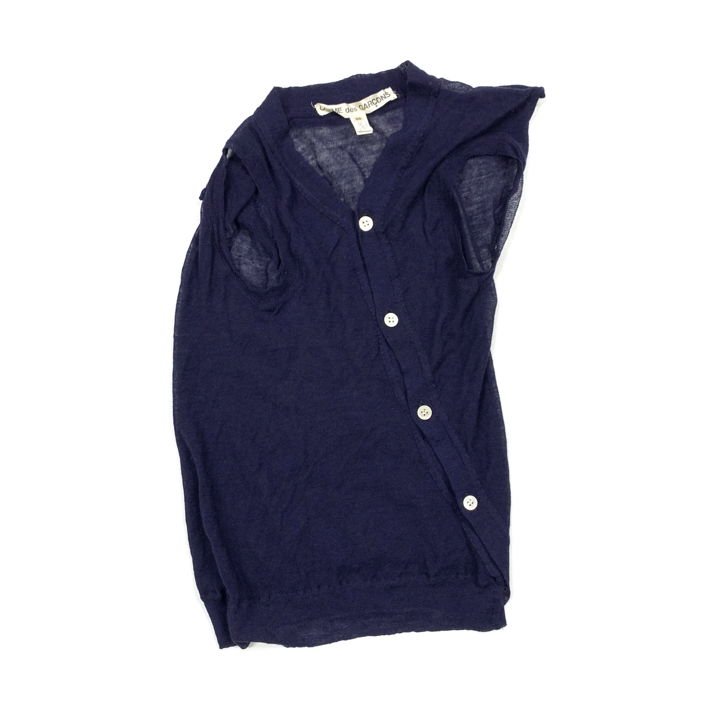 CDG Twisted Sheer Vest Nvy.jpg