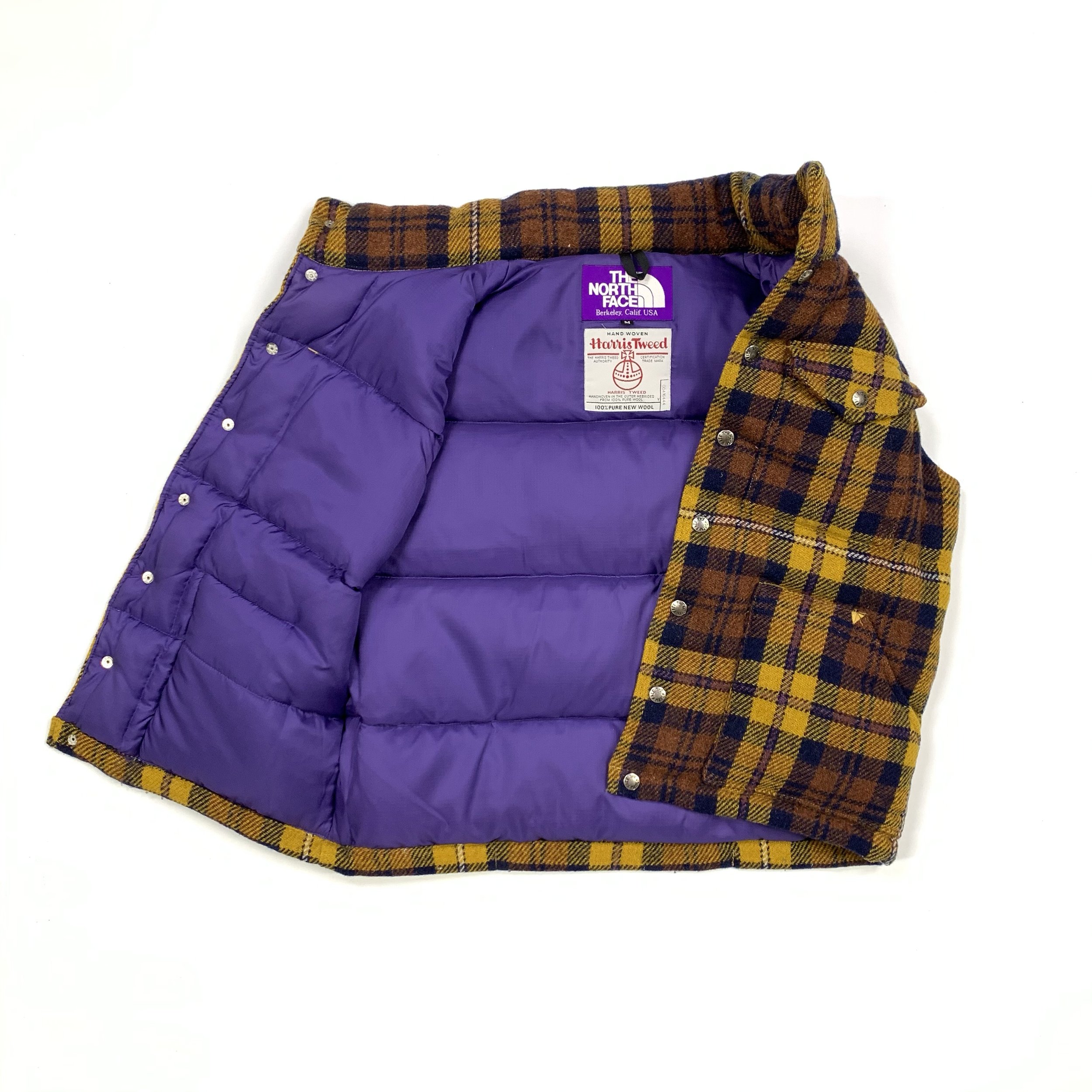 The North Face Purple Label Harris Tweed Plaid Down Vest (Large