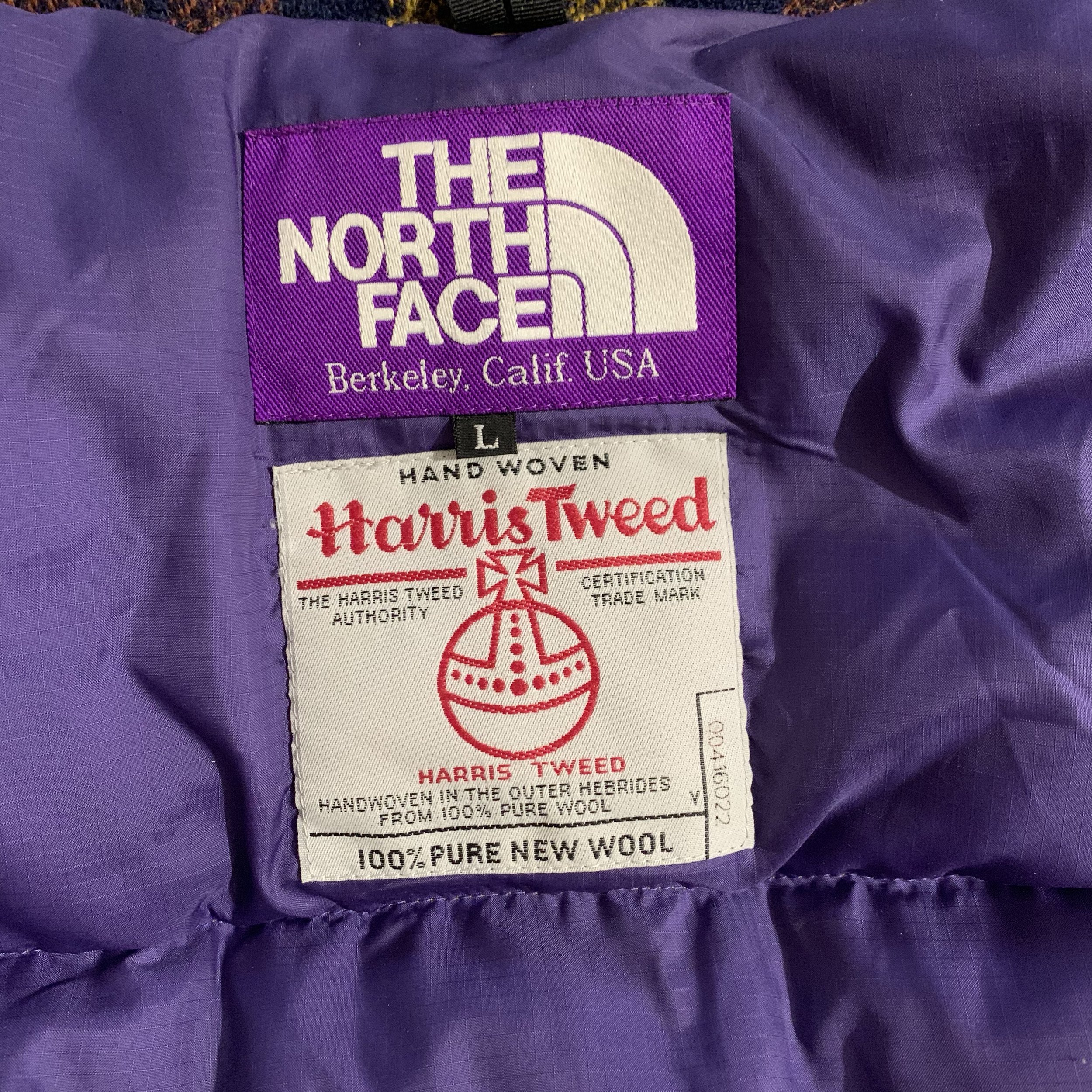 The North Face Purple Label Harris Tweed Plaid Down Vest (Large) — GAIJIN  RECYCLING