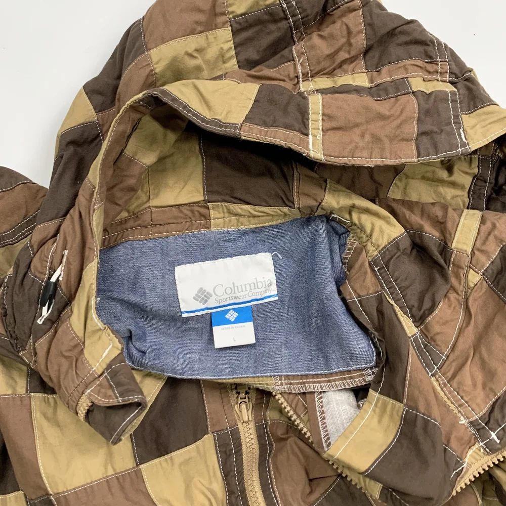 Columbia Checker Patchwork Jacket — GAIJIN RECYCLING