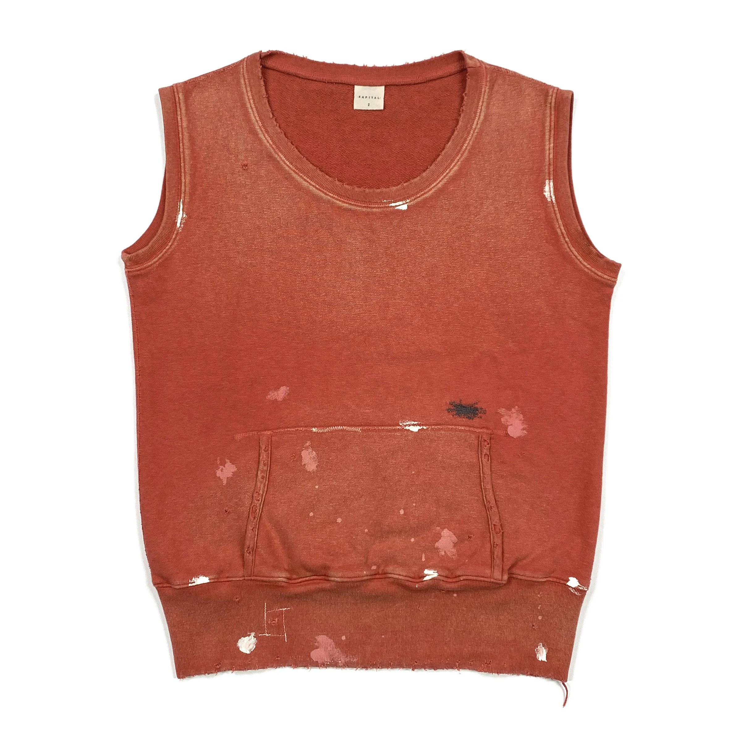 Kapital Painter SS Vest Red.jpg