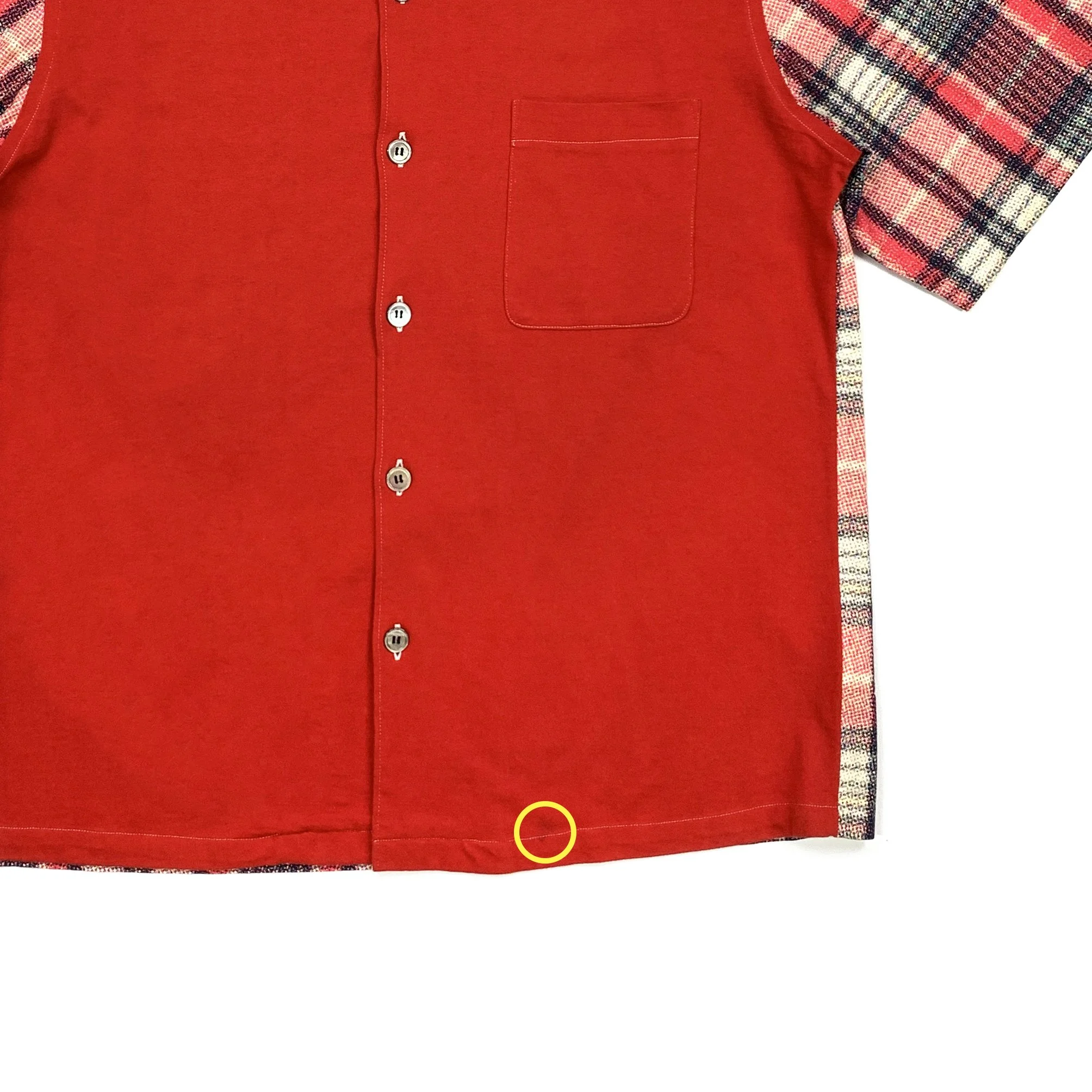 CDGH 03 Pixel Plaid Shirt Red_flaw.jpg