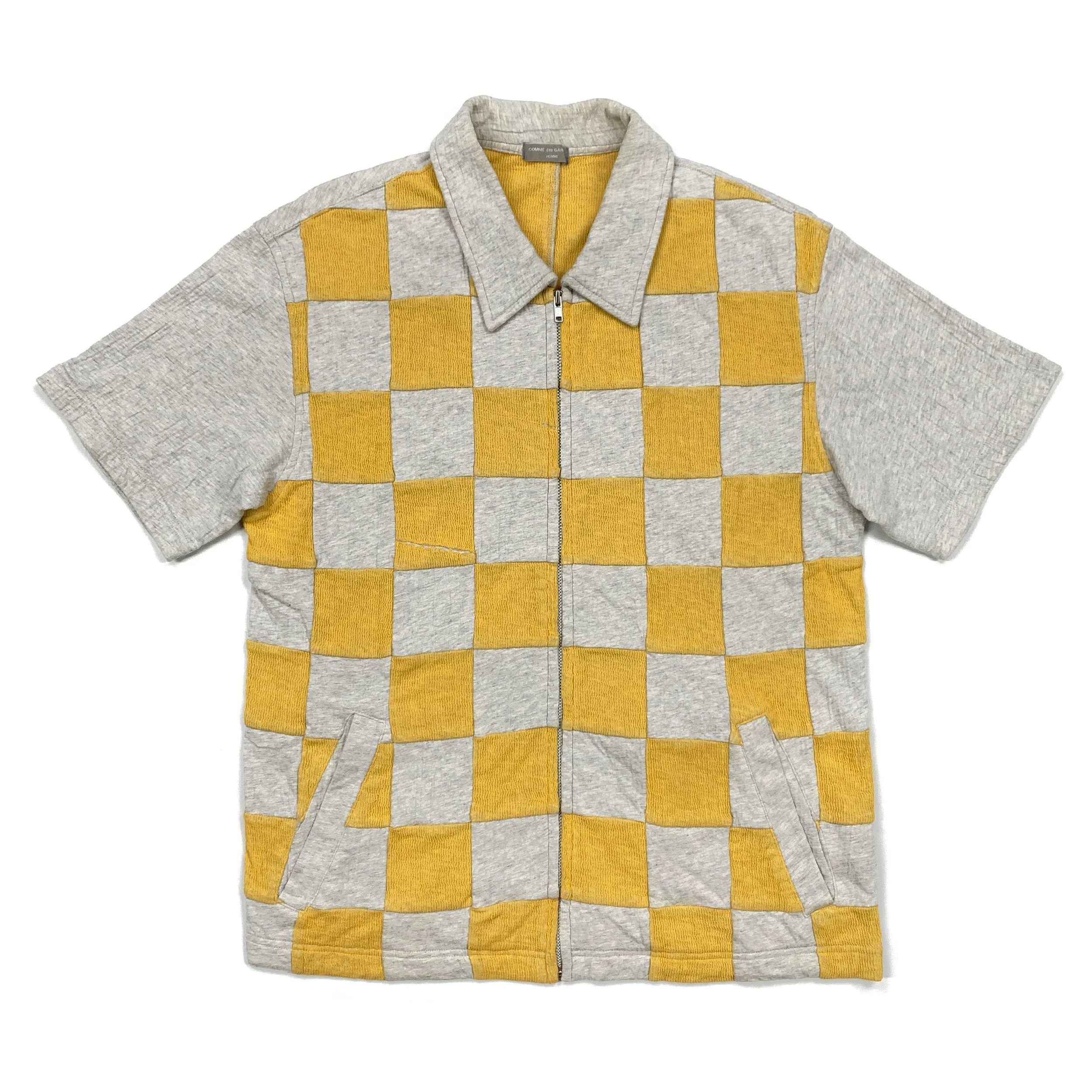CDGH 99 Bnd Waff Checker Zip SS Polo.jpg