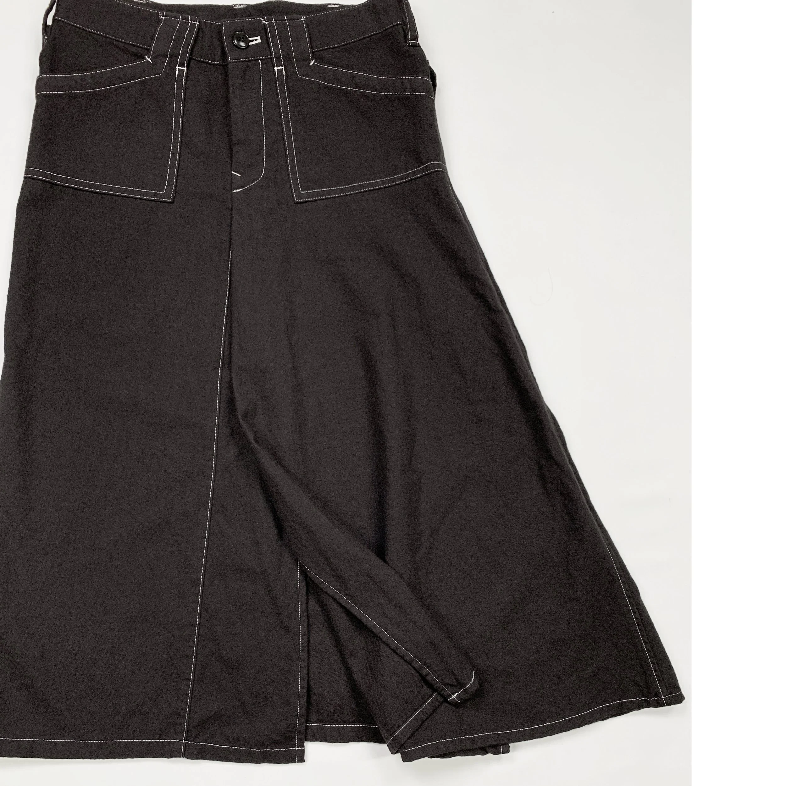 Yohji Ys Asym Pleated Wool Skirt4.jpg