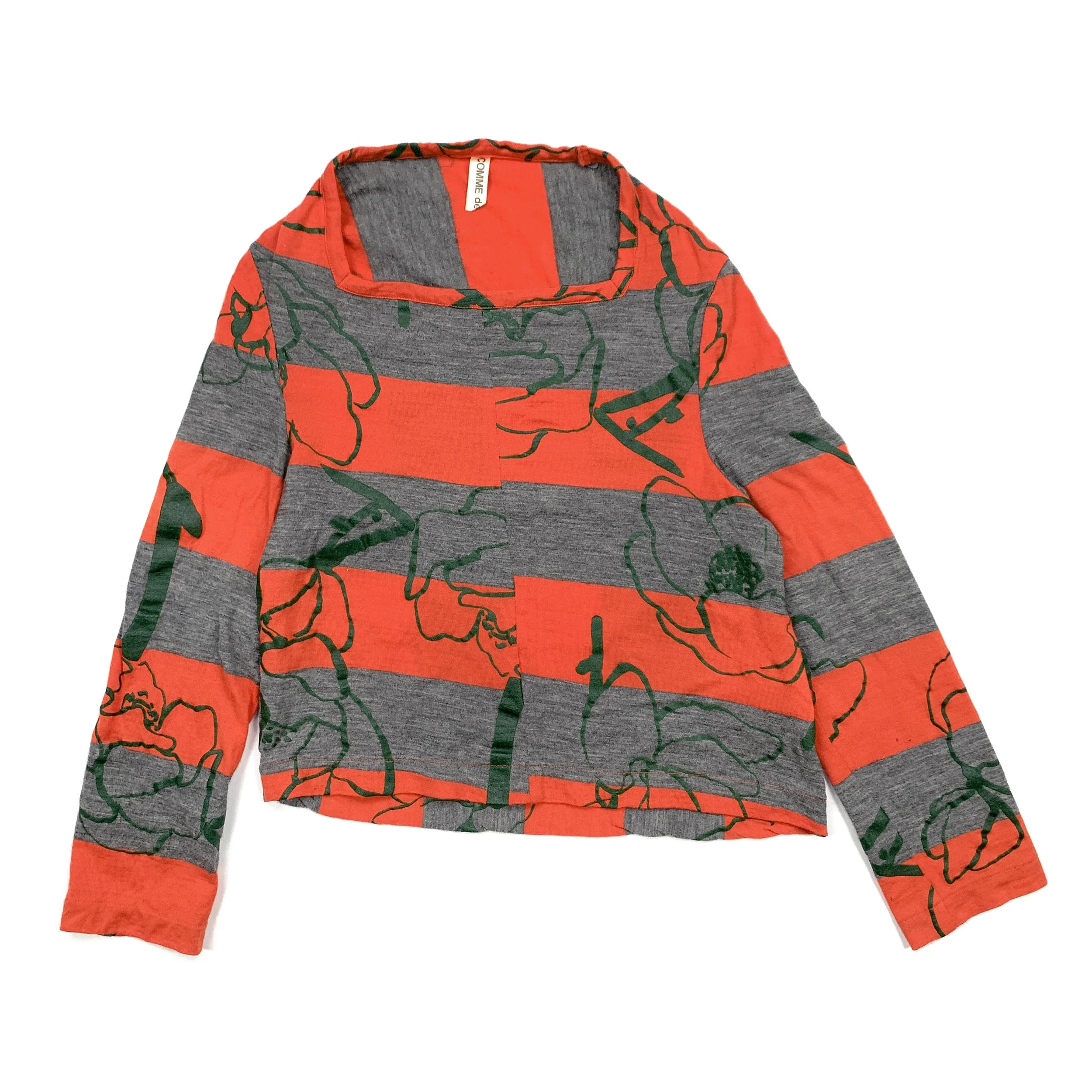 CDG 1996 Flower Print Striped LS.jpg