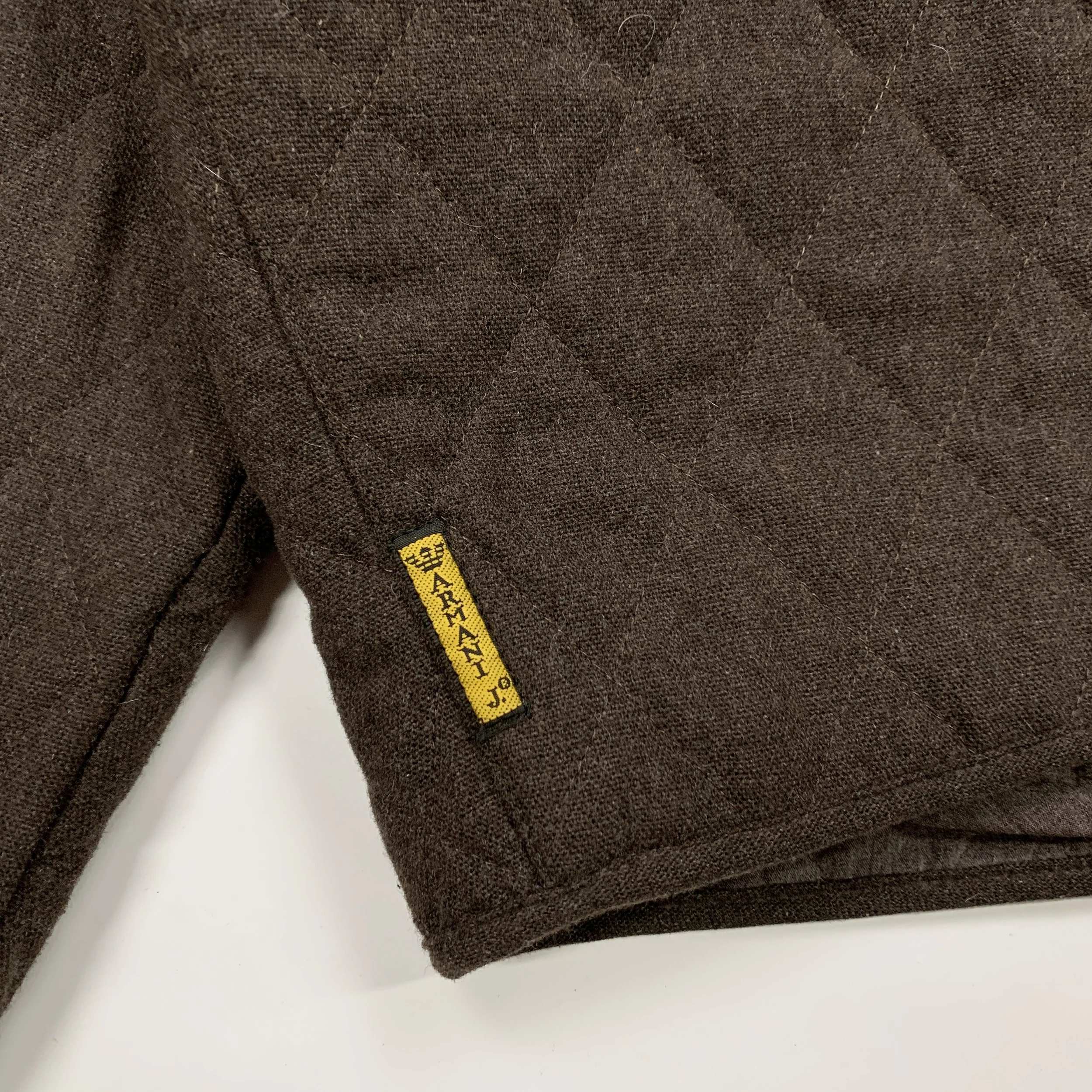 Armani Jeans Quilted Wool Bmbr Jkt Brwn11.jpg