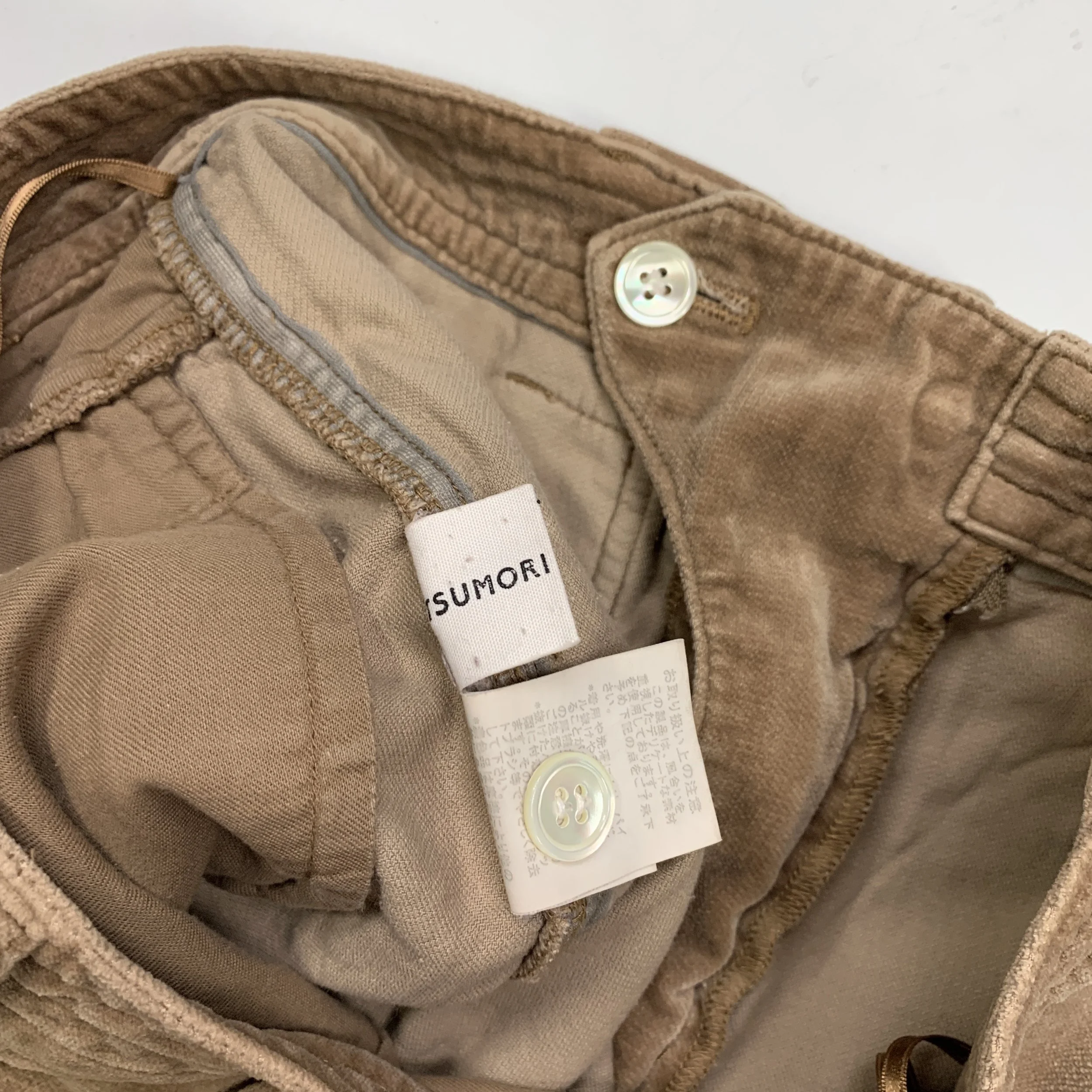 Tsumori Chisato Velour Shorts7.jpg