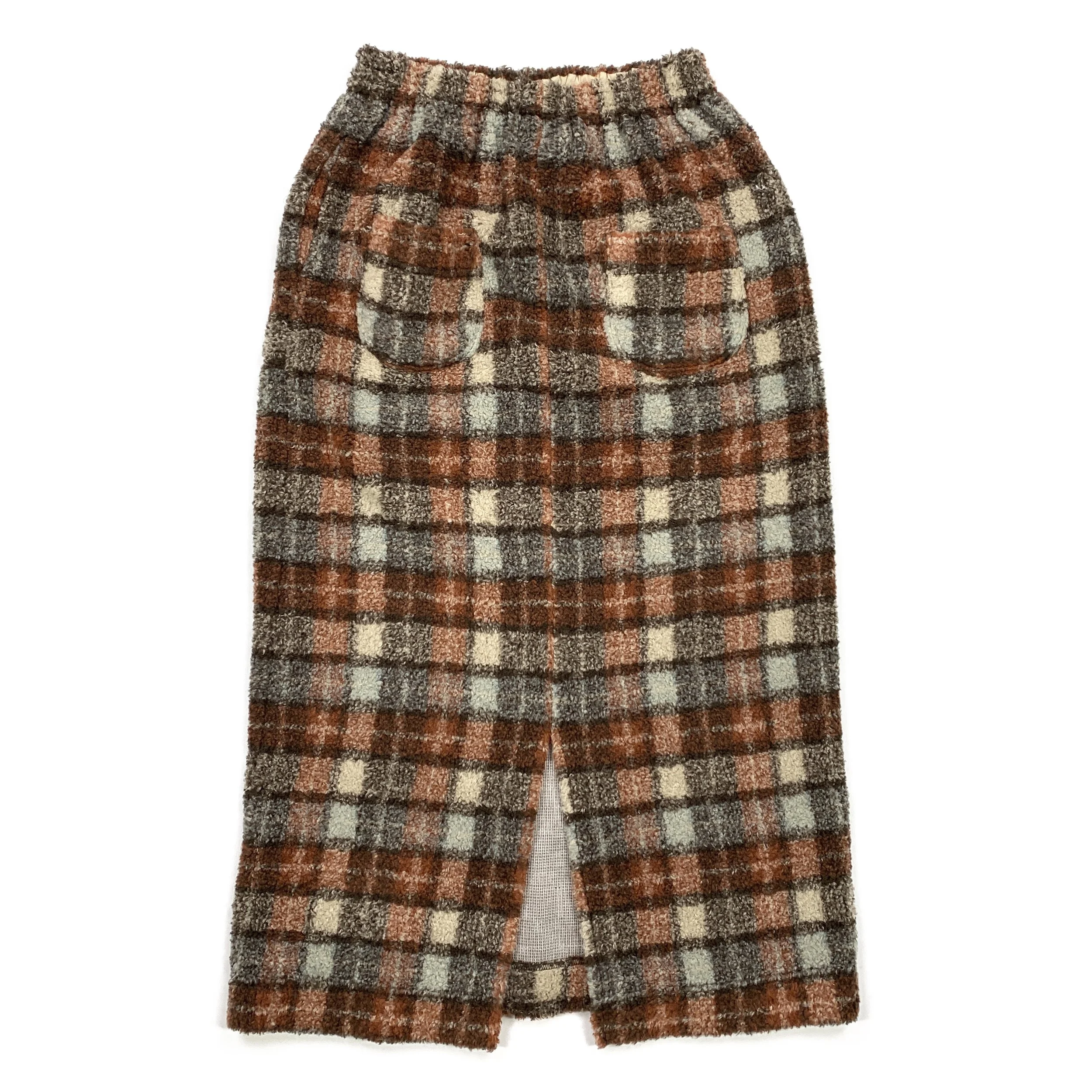 HAI SG Plaid DP Fleece Skirt2.jpg