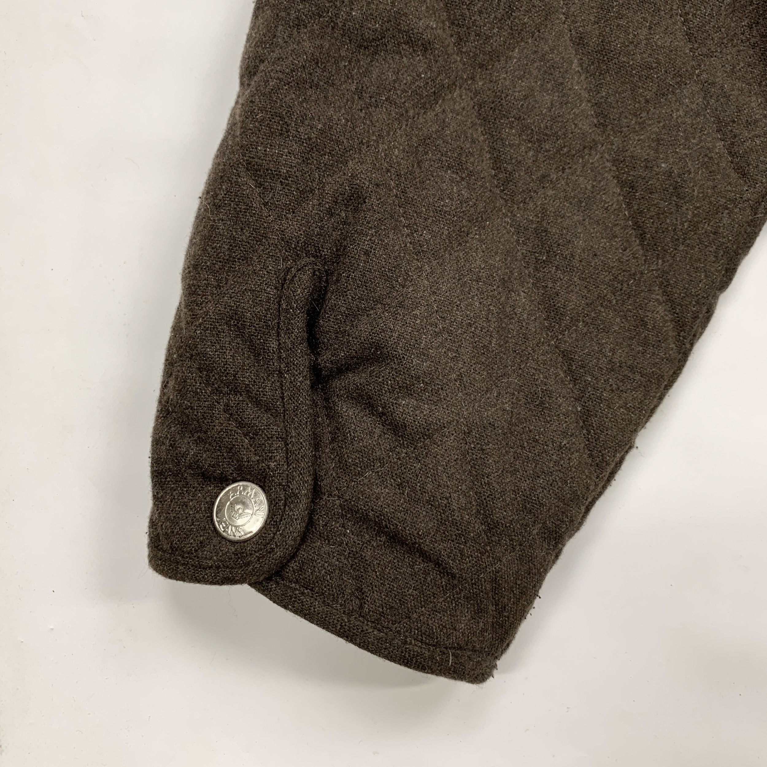 Armani Jeans Quilted Wool Bmbr Jkt Brwn10.jpg